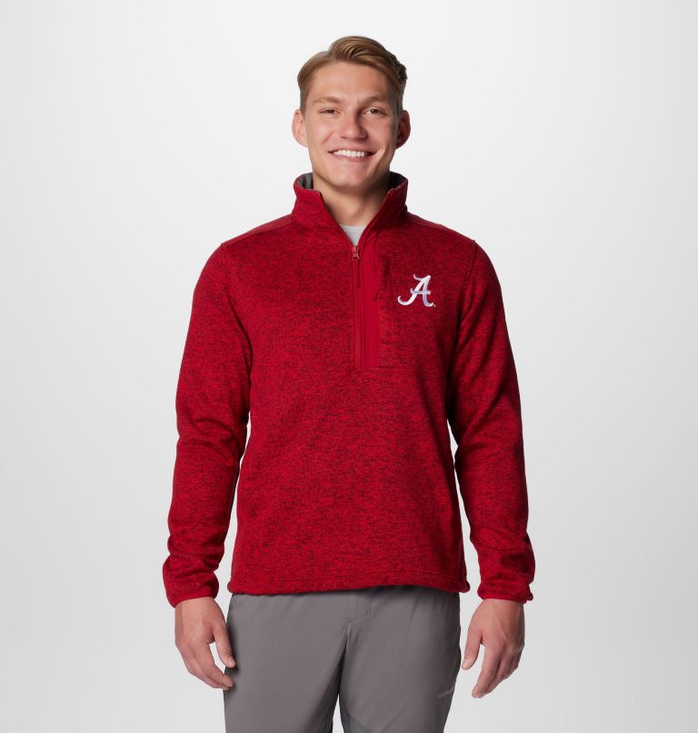 miesten collegiate sweater weather fleece half zip -pusero - alabama
