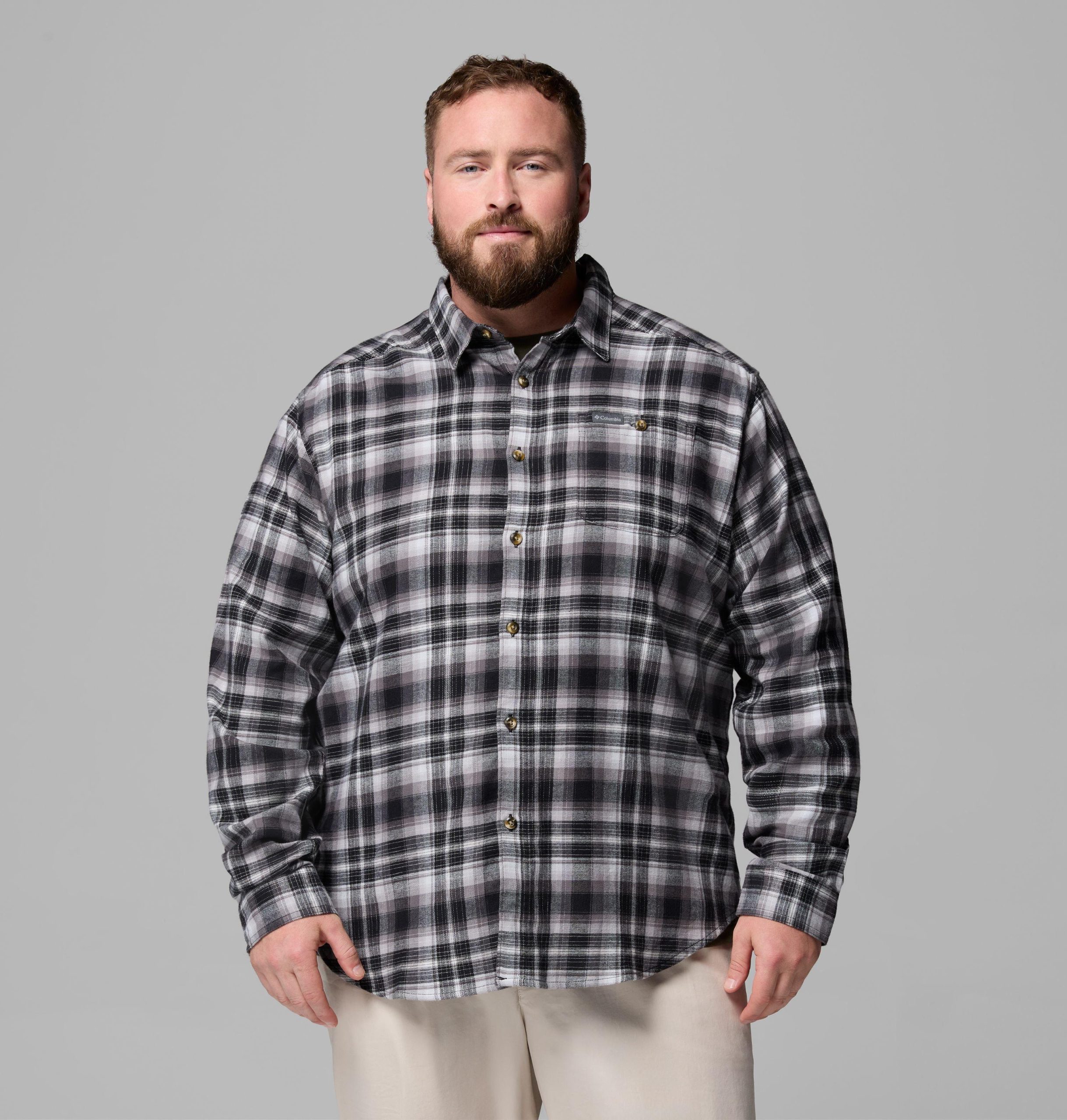 miesten cornell woods -flannel-pitkähihainen paita - iso