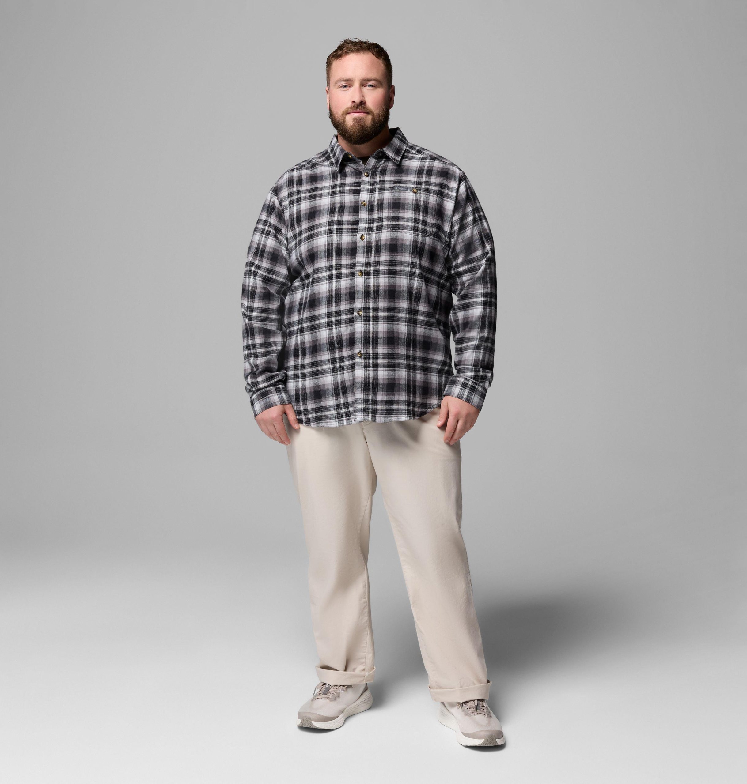 miesten cornell woods -flannel-pitkähihainen paita - iso