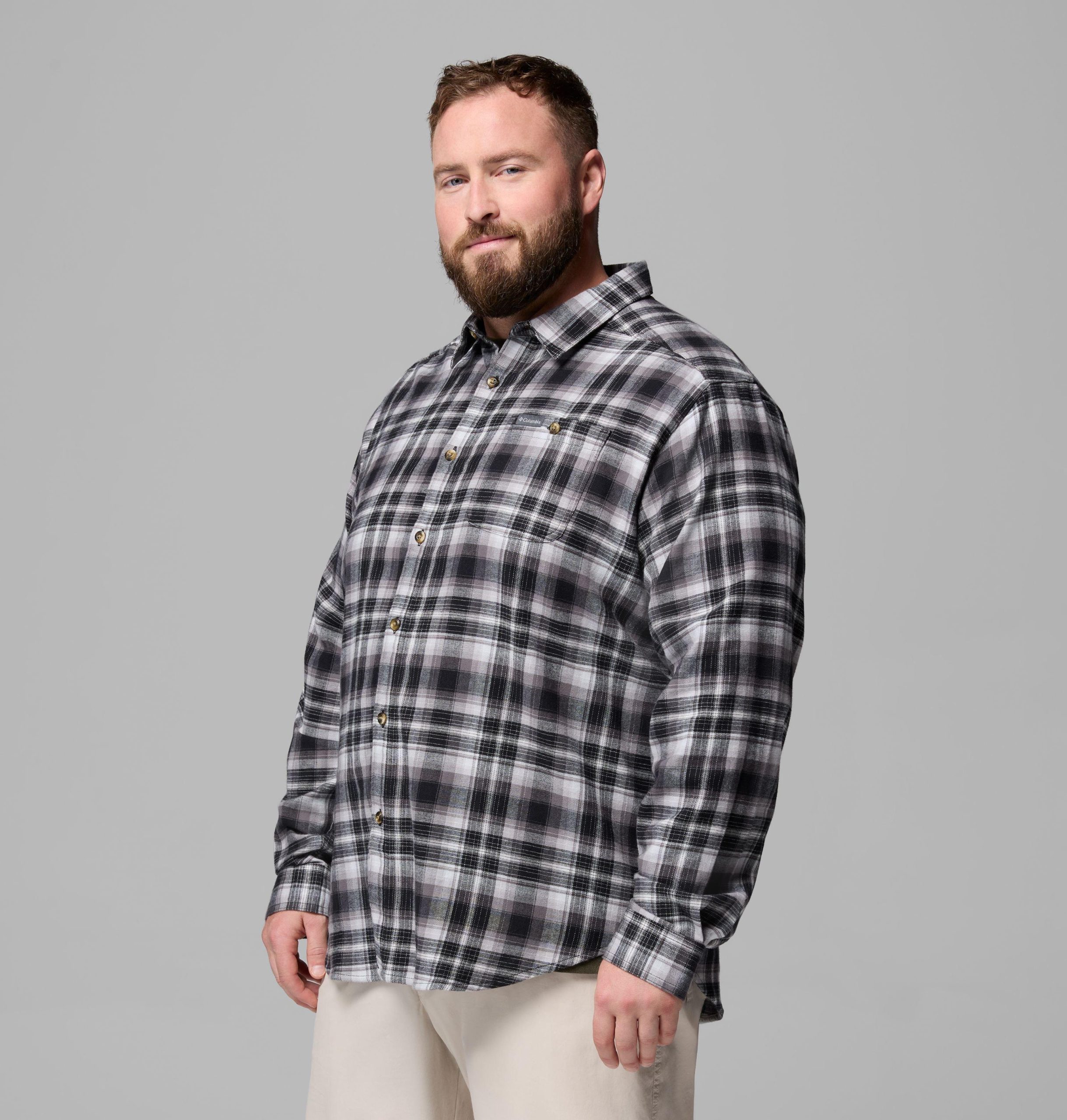miesten cornell woods -flannel-pitkähihainen paita - iso