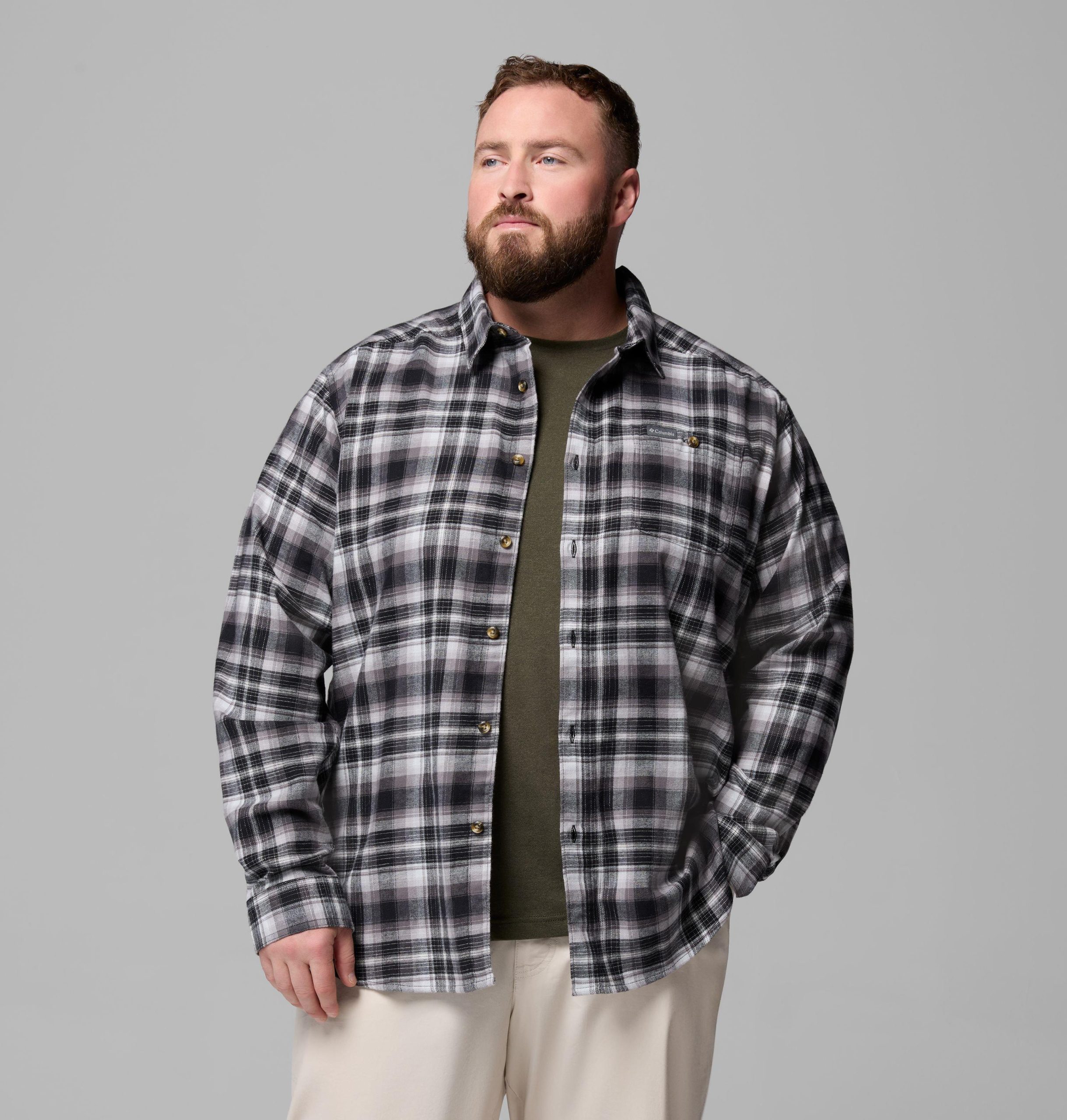 miesten cornell woods -flannel-pitkähihainen paita - iso