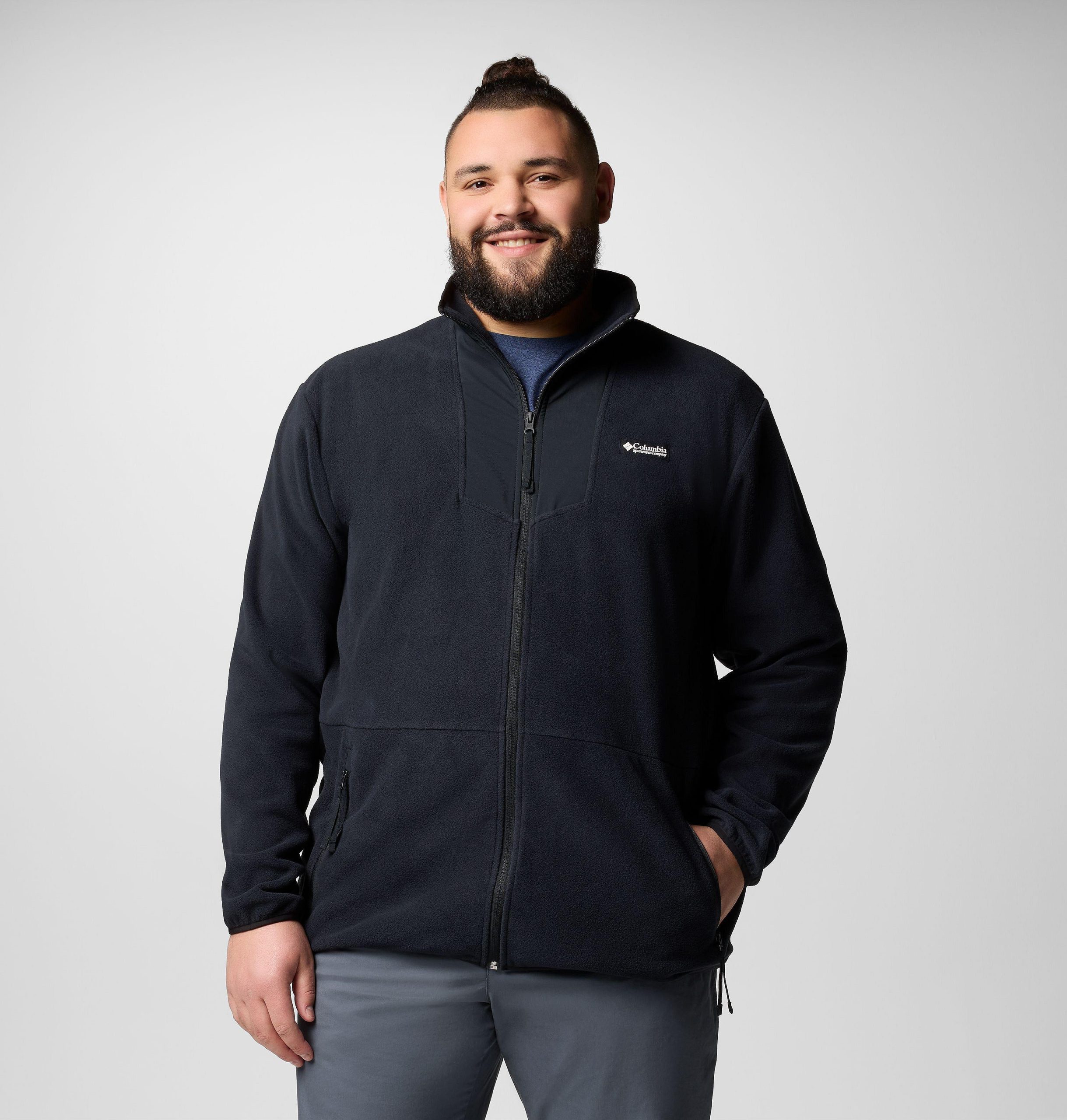 miesten sequoia grove -vetoketjullinen fleecetakki - iso