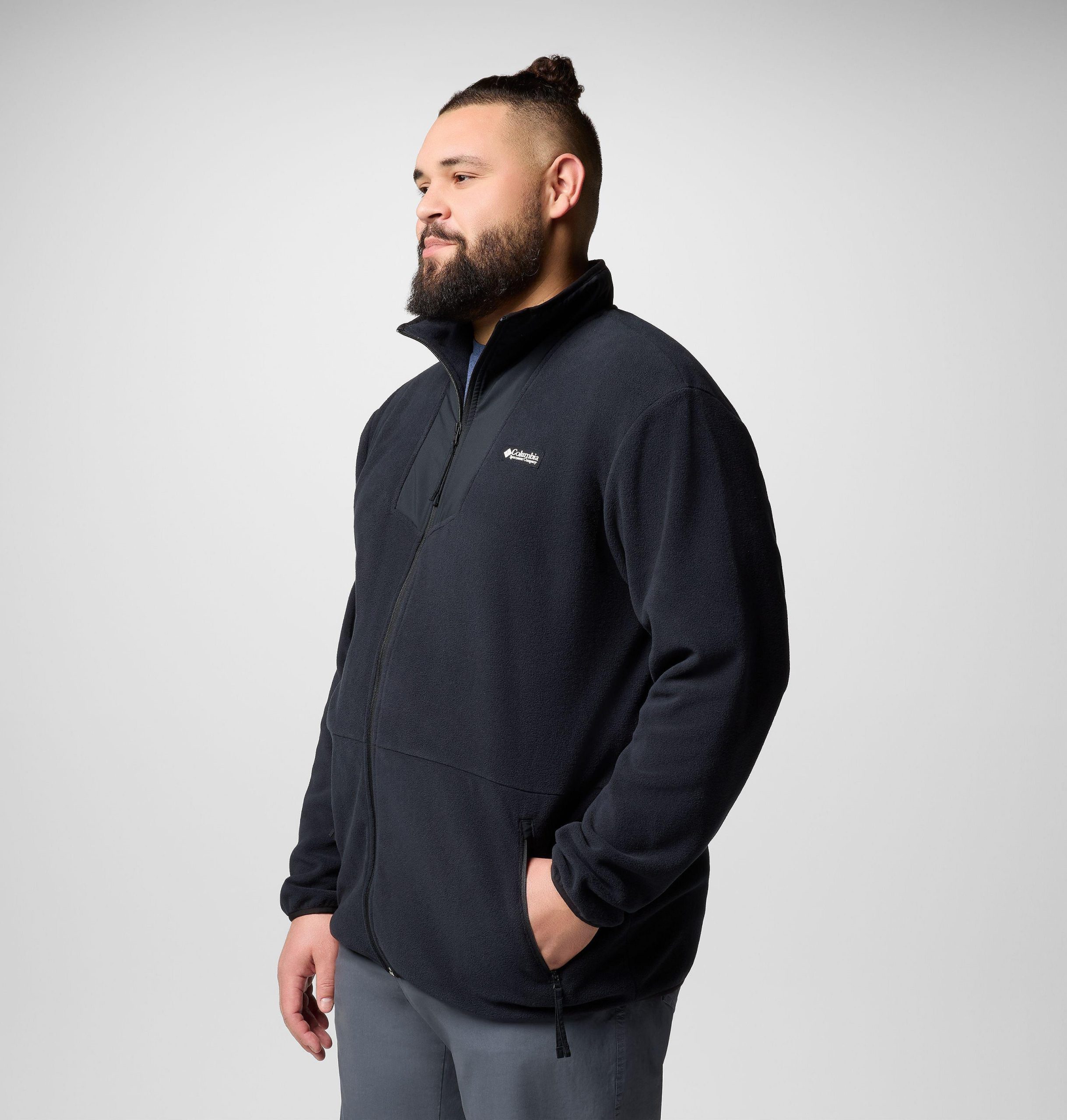 miesten sequoia grove -vetoketjullinen fleecetakki - iso