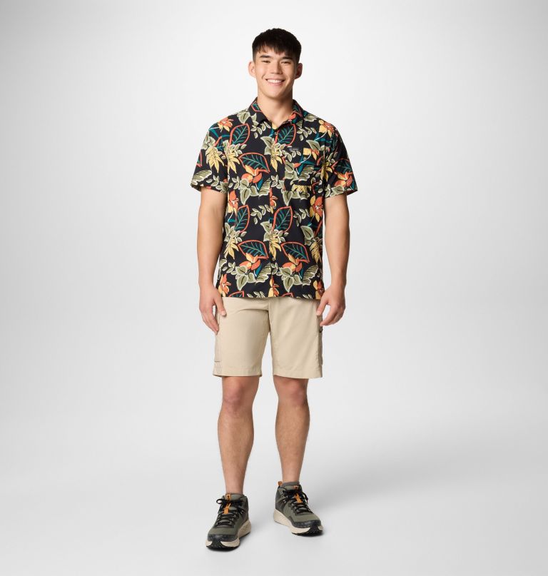 miesten tech trail utility -kuvioinen kudottu lyhythihainen paita