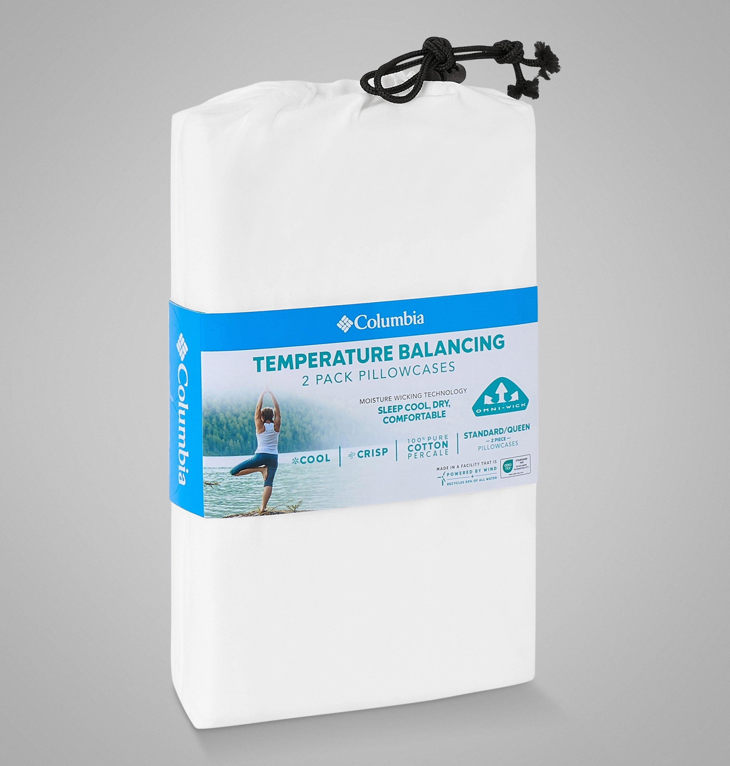 omni-wick cotton percale -tyynyliina viilentävällä materiaalilla - king