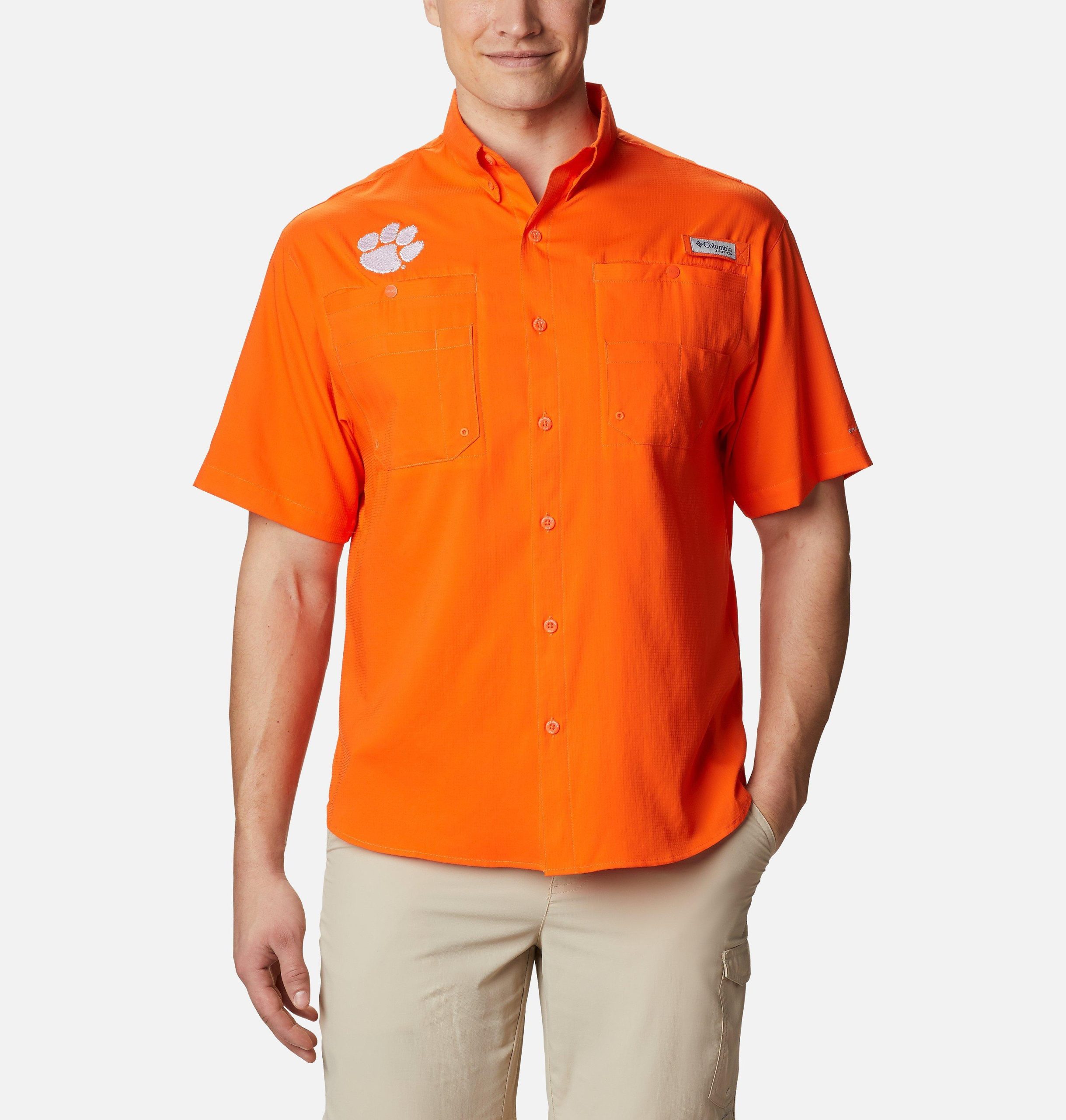 miesten collegiate pfg tamiami -lyhythihainen paita - clemson