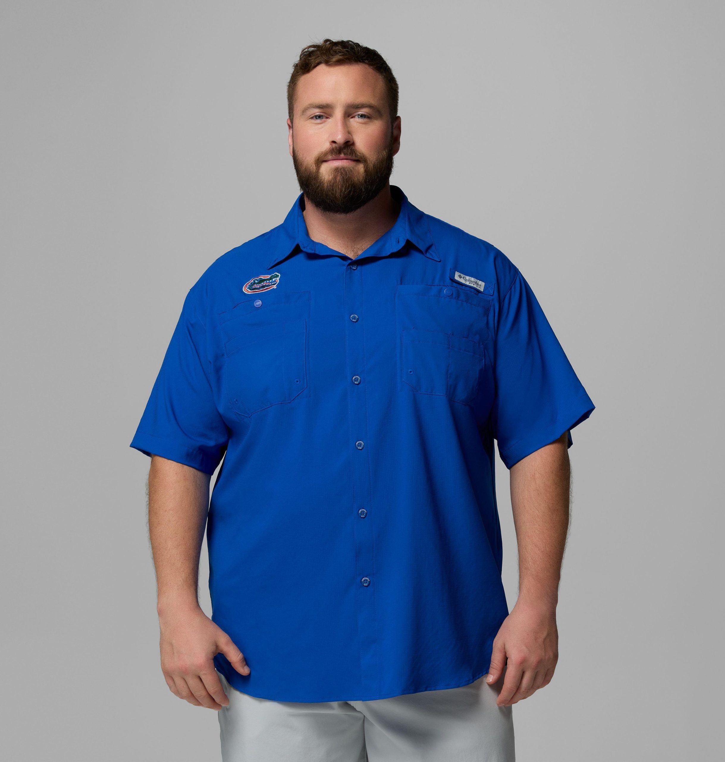 miesten collegiate pfg tamiami -lyhythihainen paita - iso - florida