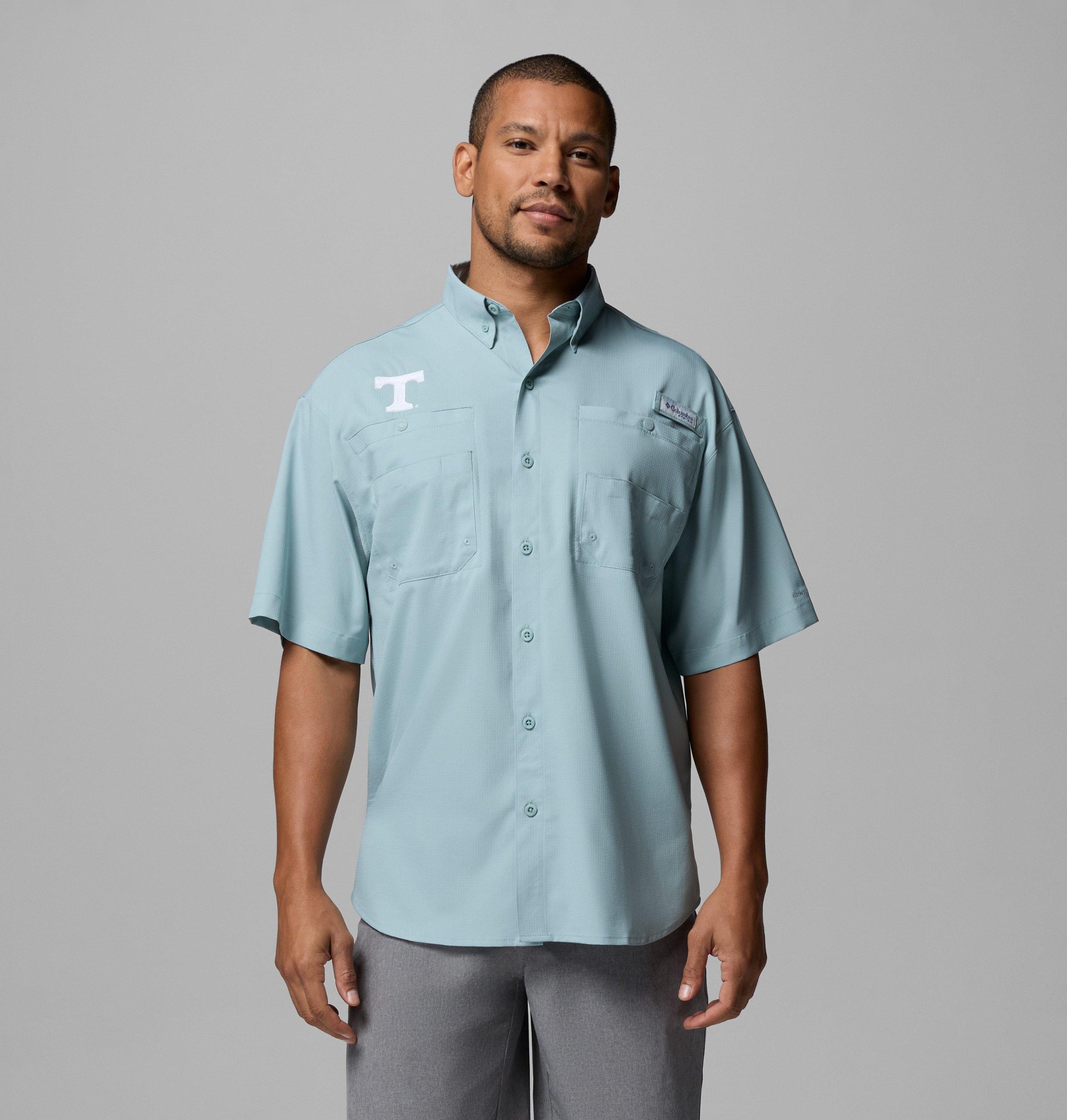 miesten collegiate pfg tamiami -lyhythihainen paita - pitkä - tennessee