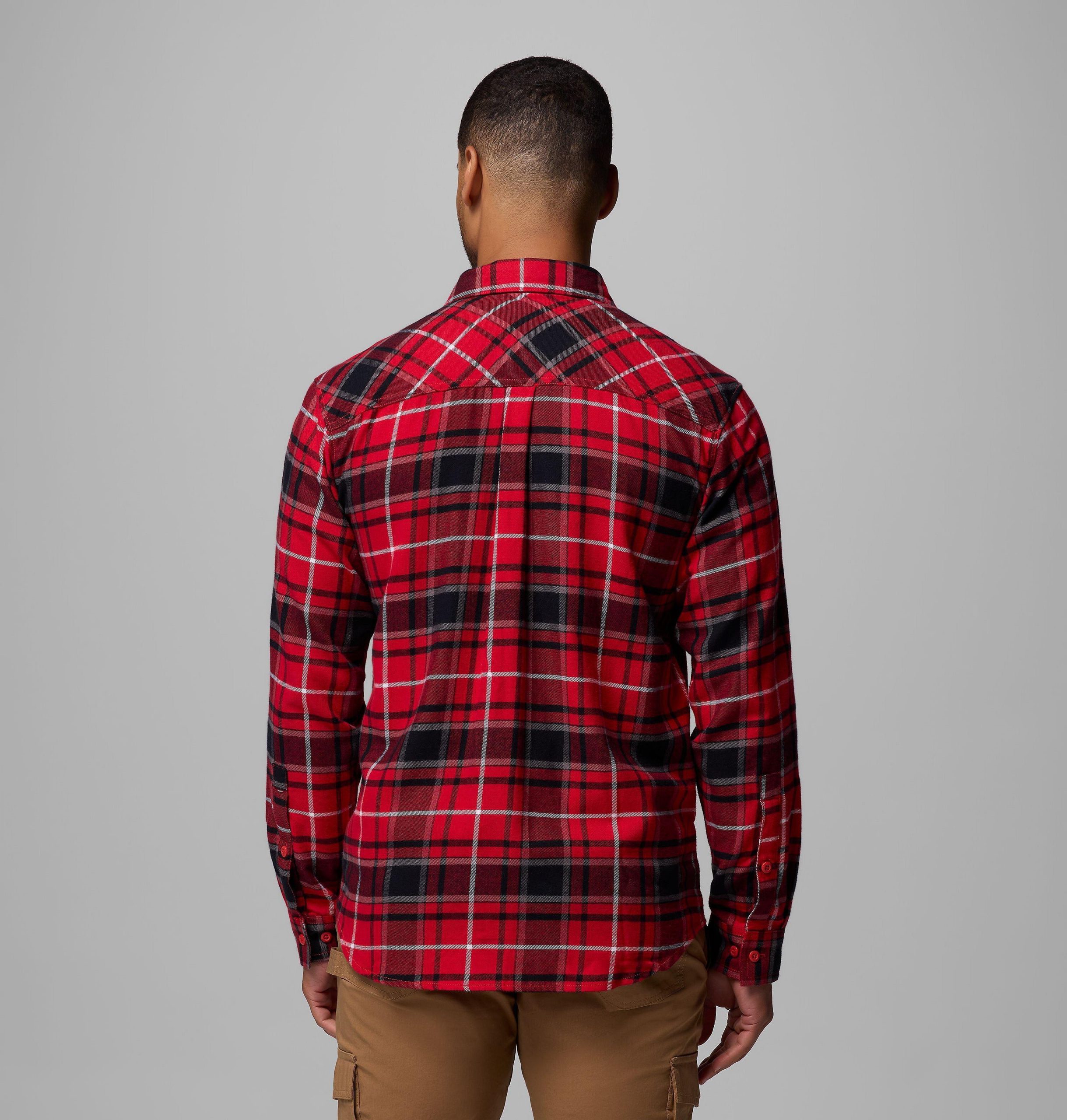 miesten collegiate flare gun flannel -pitkähihainen paita - wisconsin