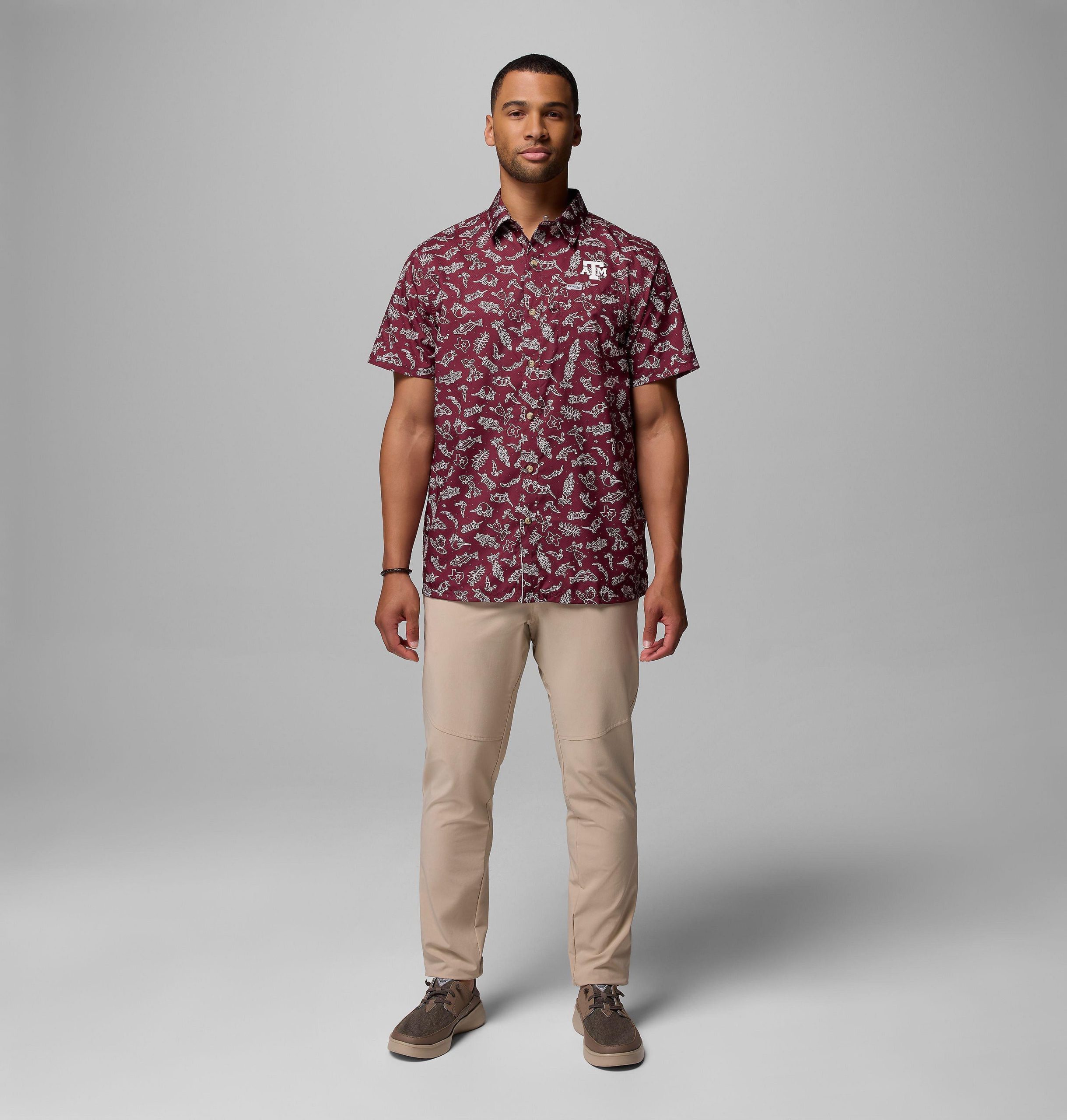 miesten collegiate pfg super slack tide -paita - texas am