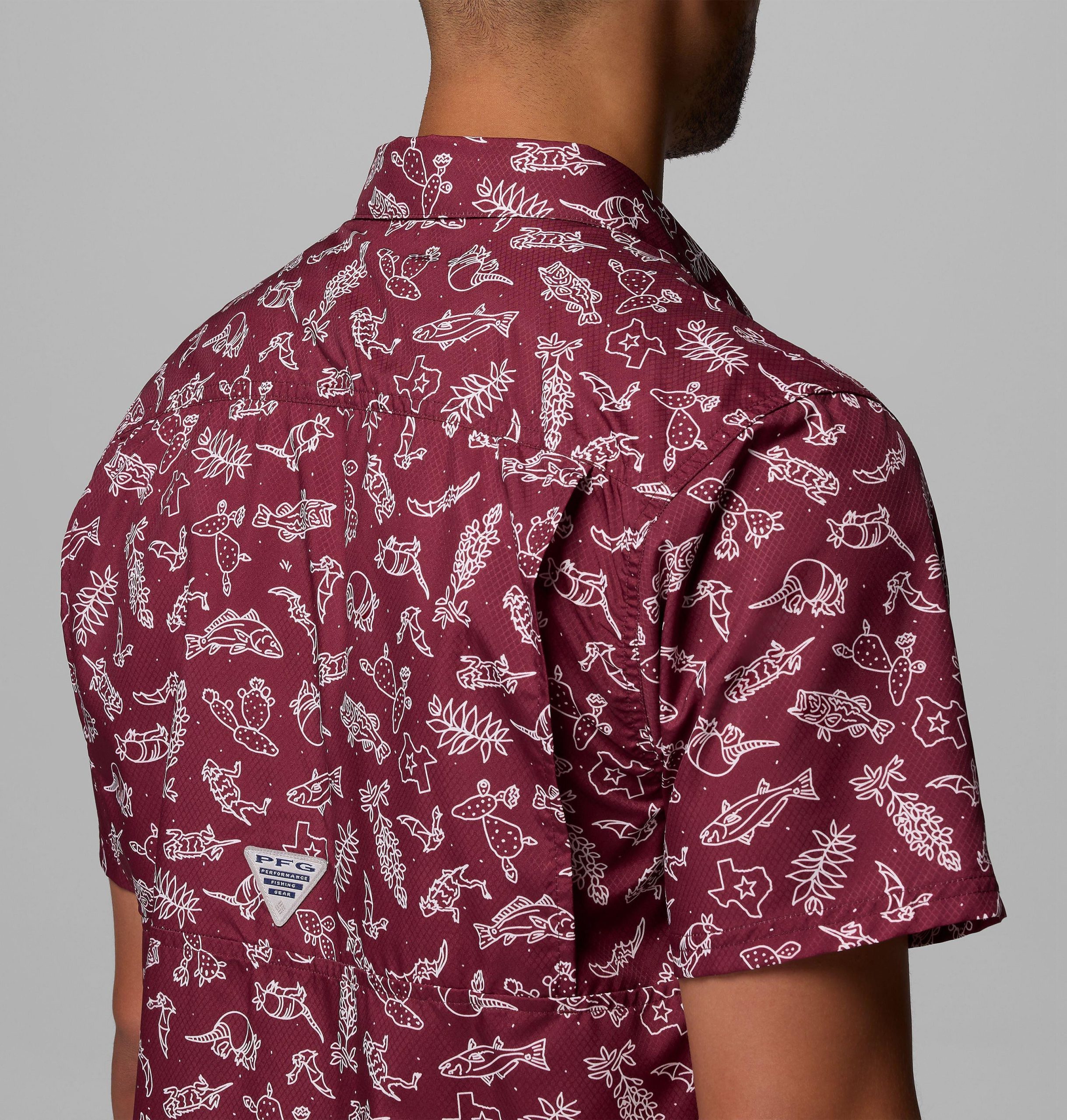 miesten collegiate pfg super slack tide -paita - texas am