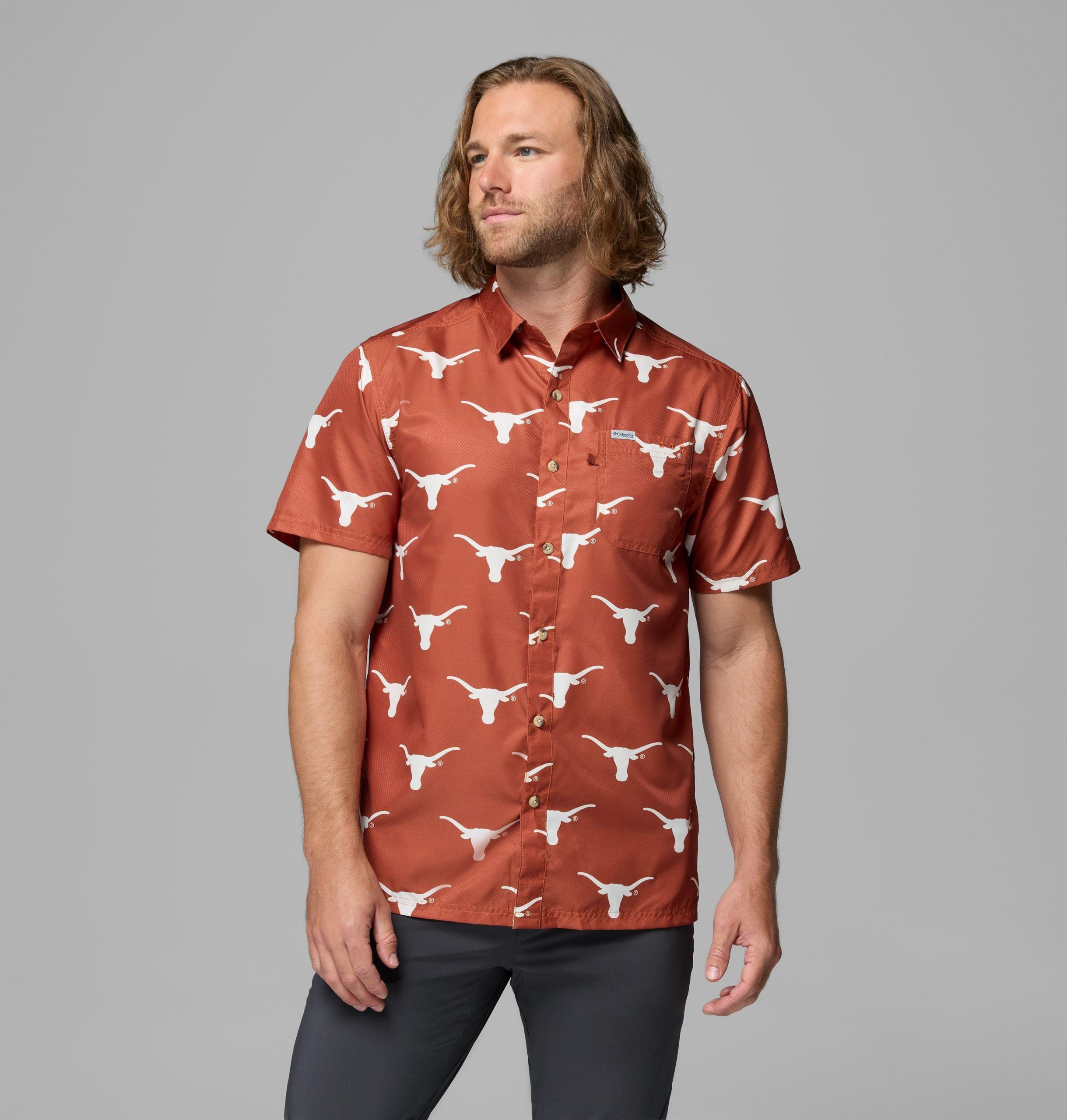 miesten collegiate pfg super slack tide -paita - texas