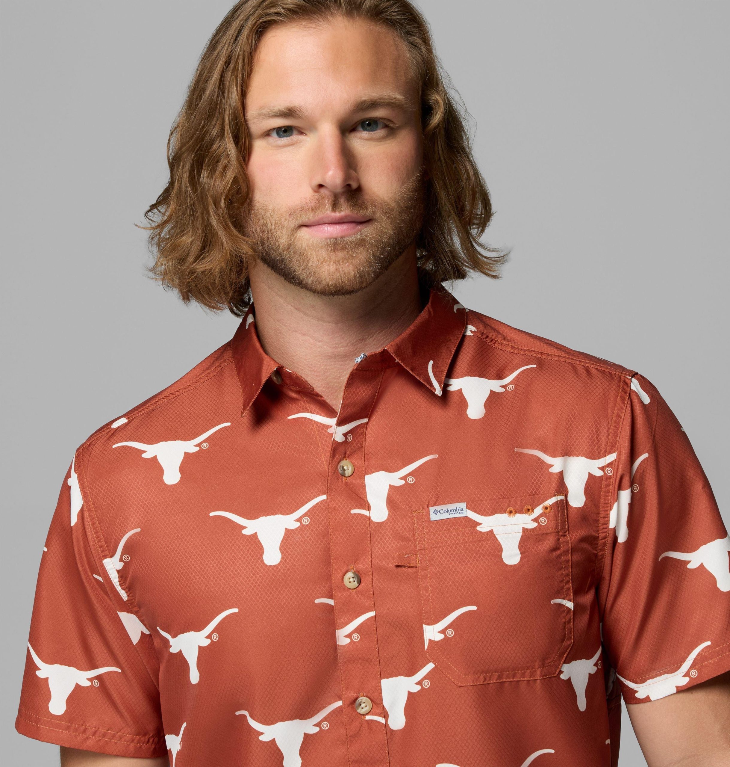 miesten collegiate pfg super slack tide -paita - texas