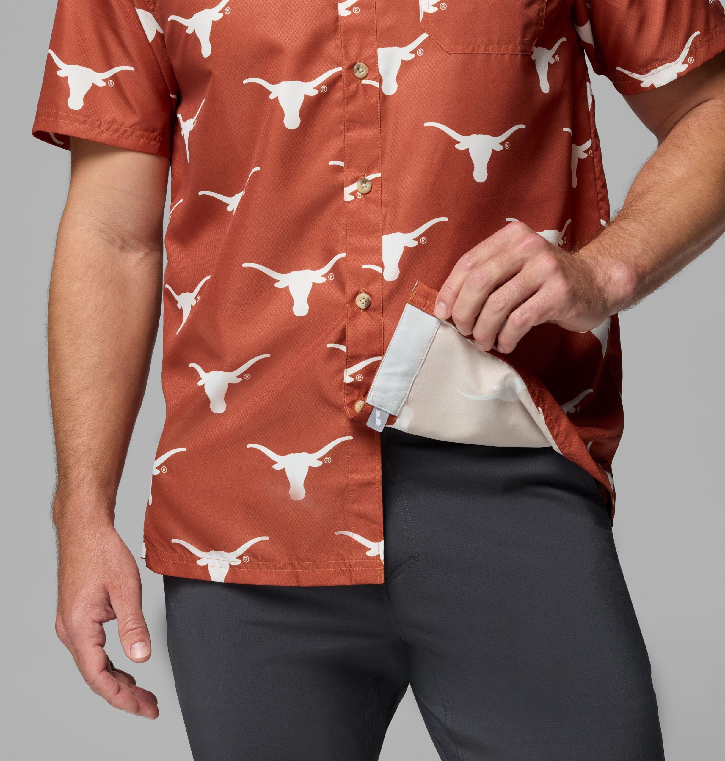 miesten collegiate pfg super slack tide -paita - texas