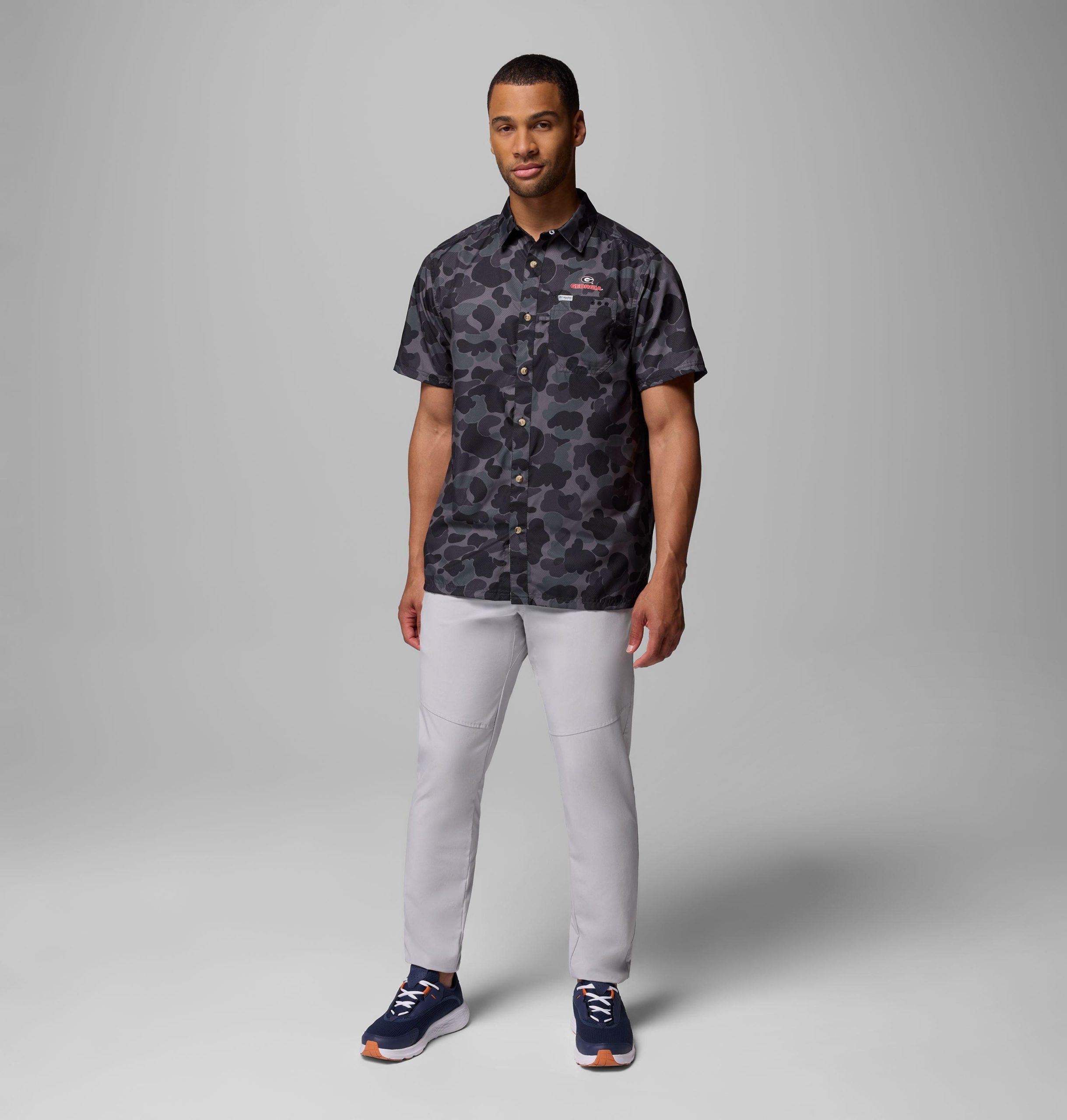 miesten collegiate pfg super slack tide -paita - georgia