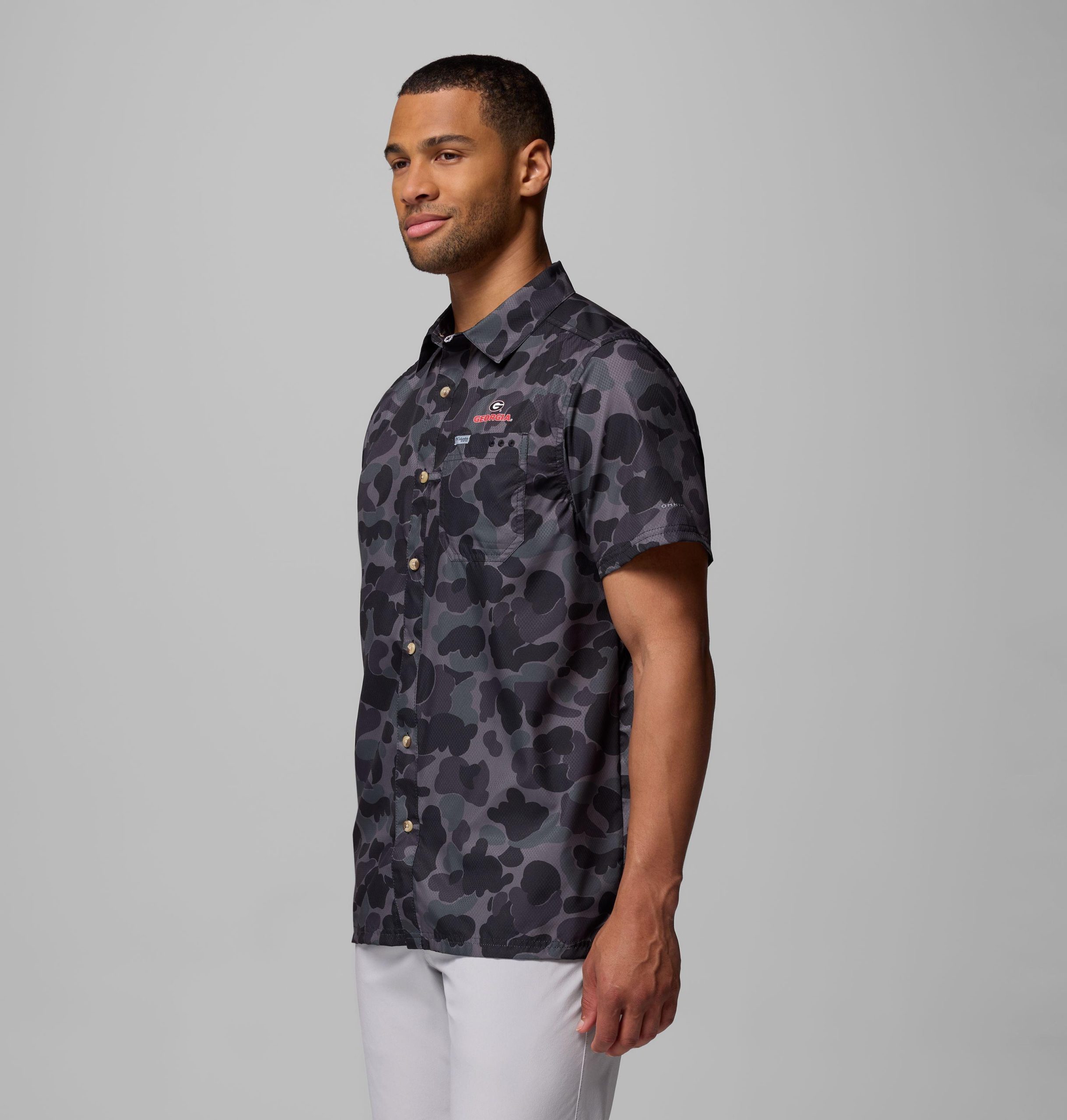 miesten collegiate pfg super slack tide -paita - georgia