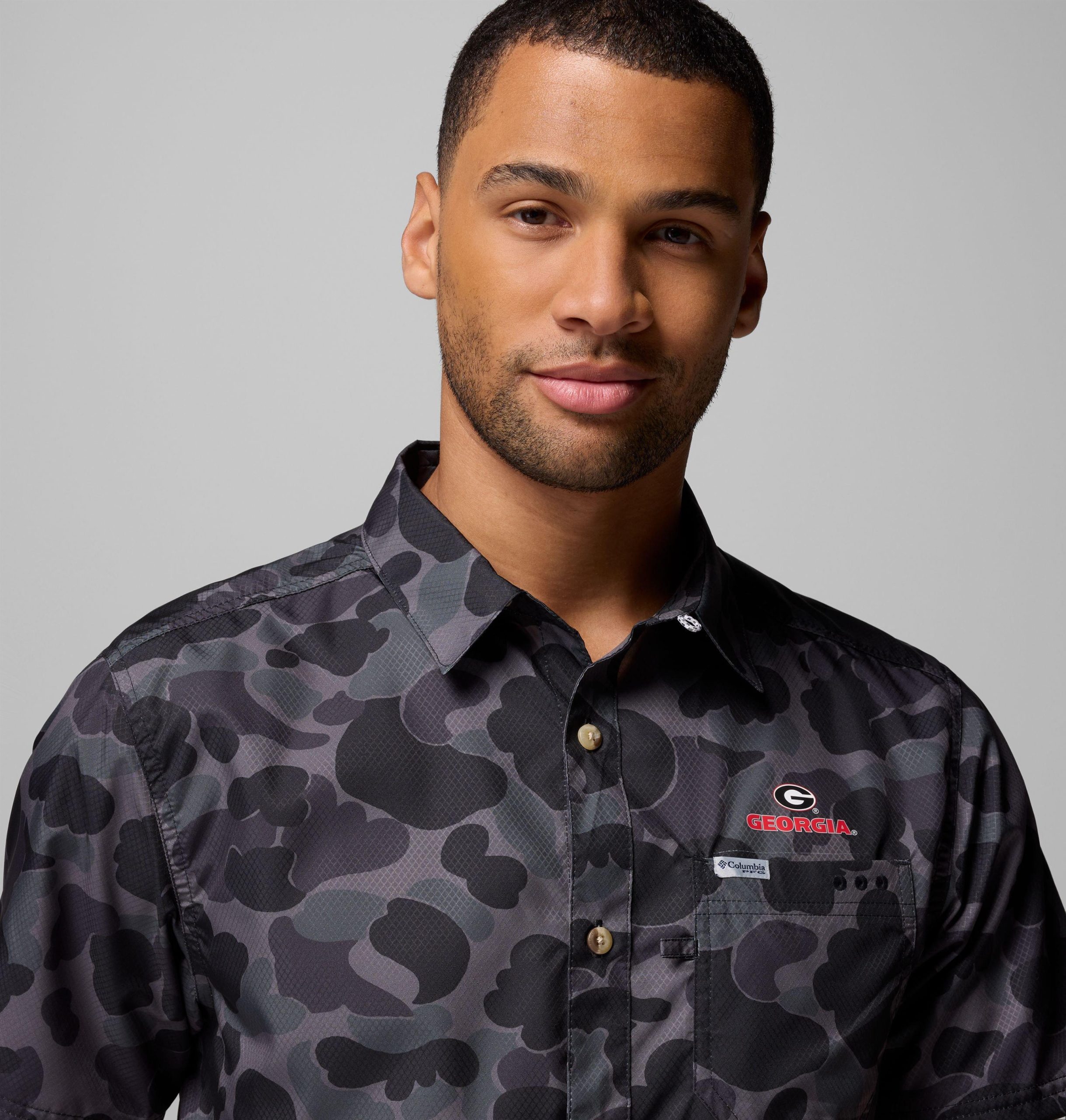 miesten collegiate pfg super slack tide -paita - georgia