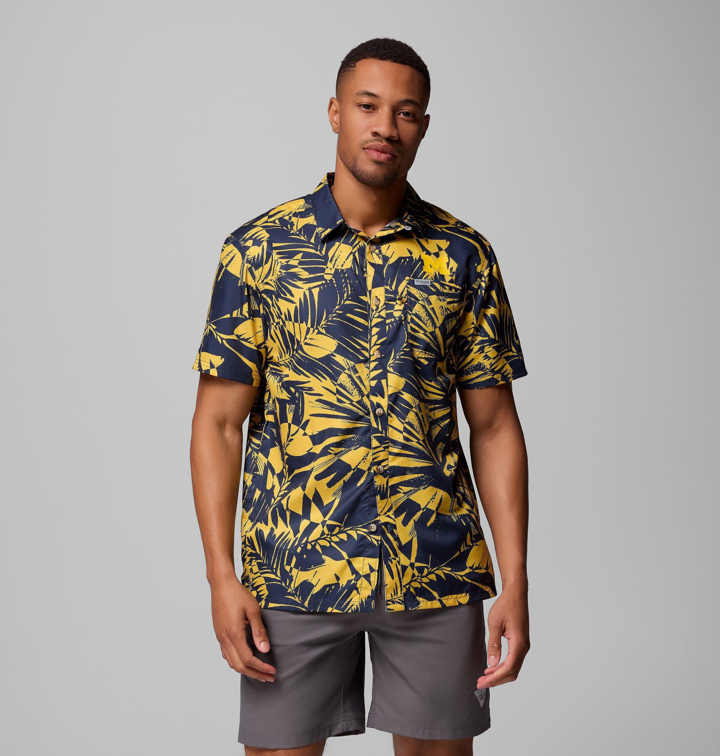 miesten collegiate pfg super slack tide -paita - michigan