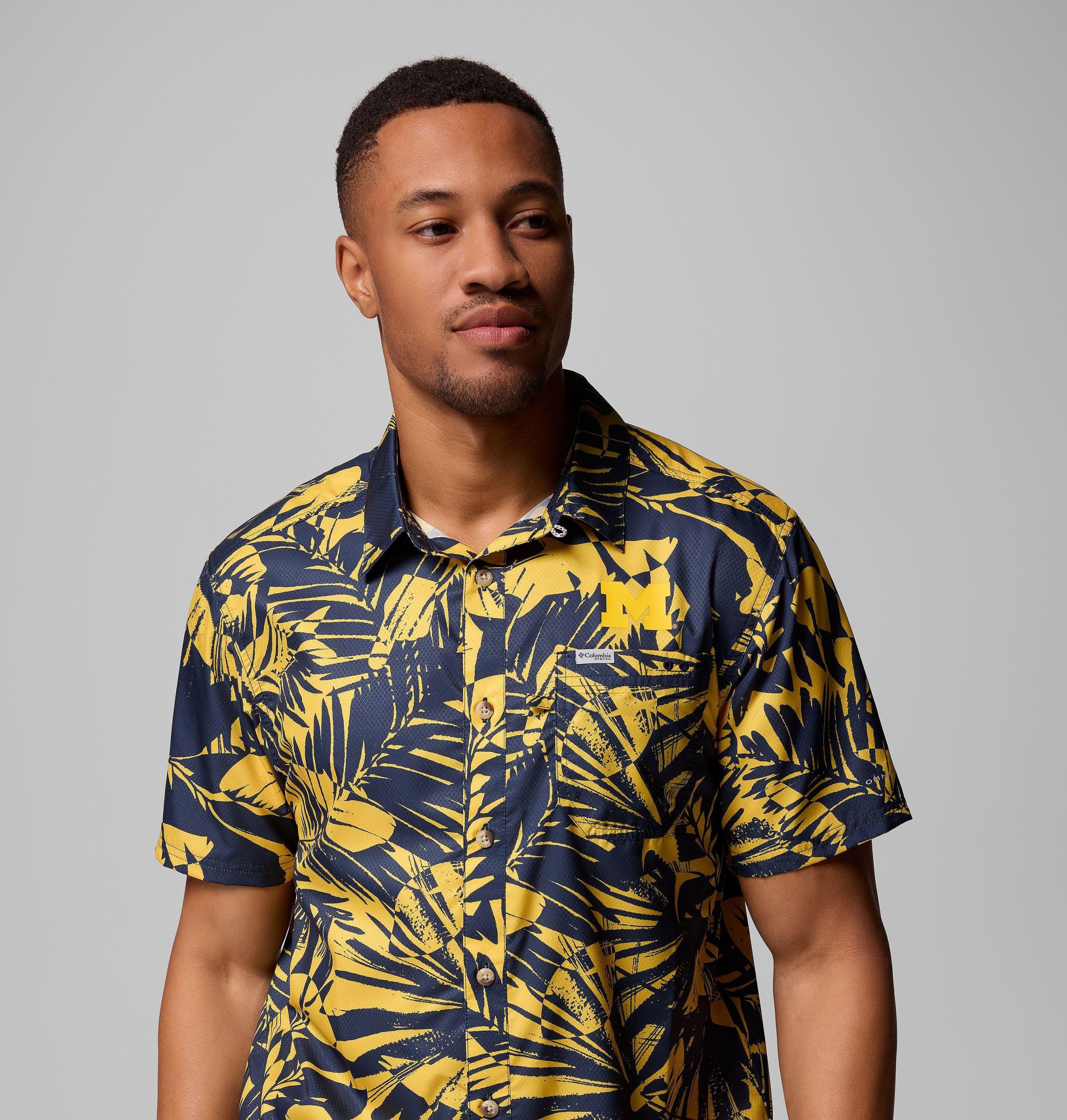miesten collegiate pfg super slack tide -paita - michigan