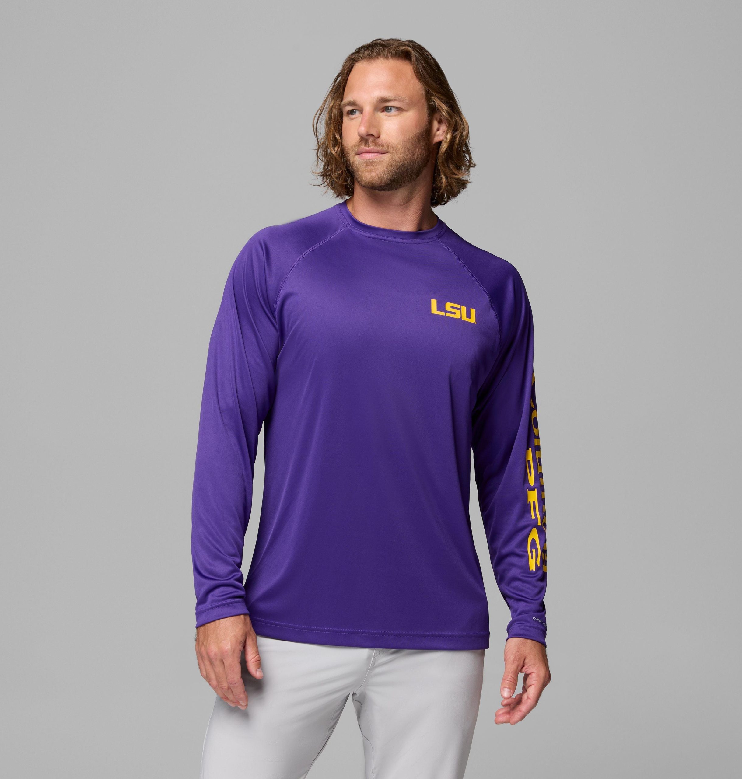 miesten collegiate pfg terminal tackle -pitkähihainen paita - lsu