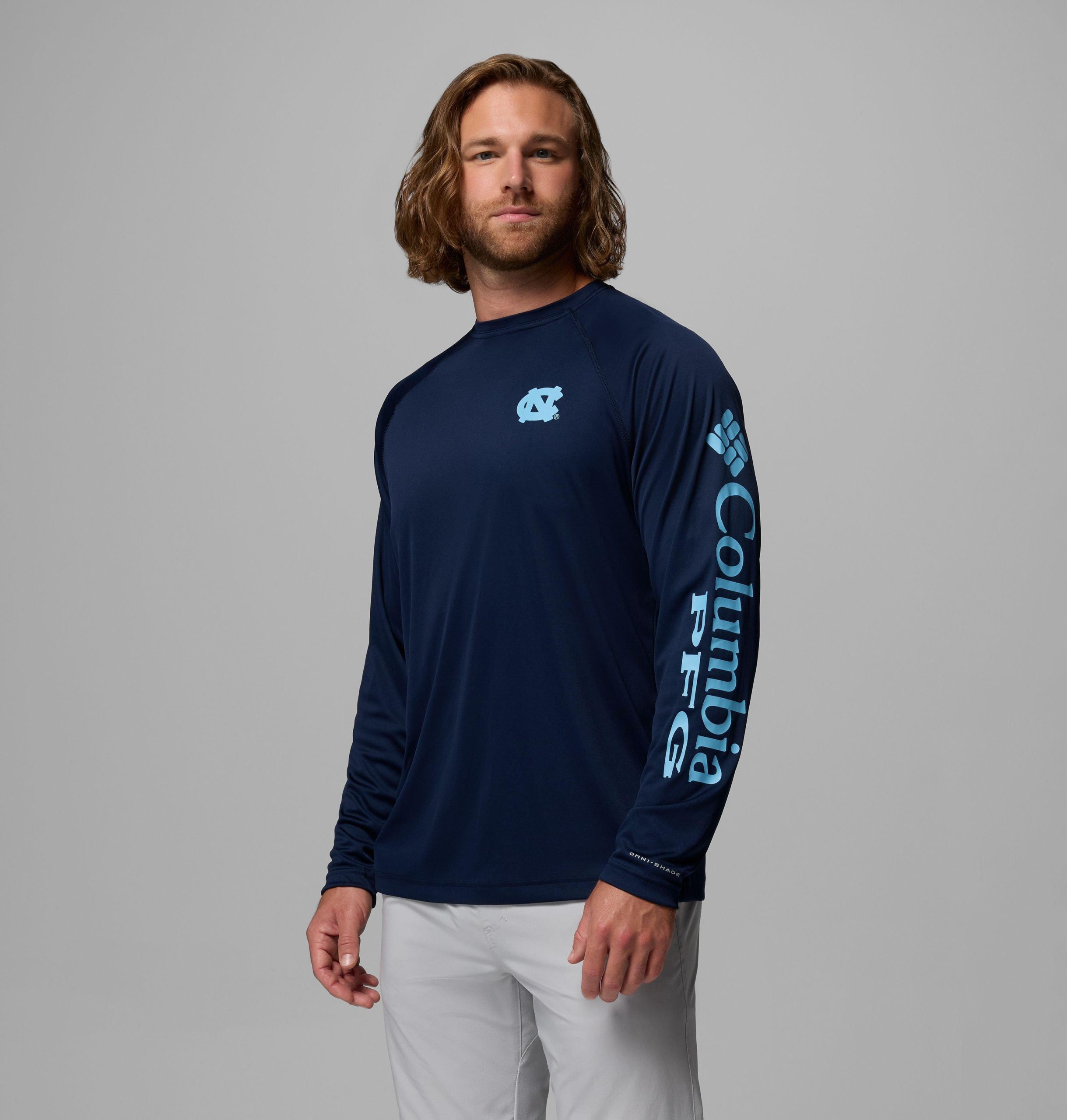 miesten collegiate pfg terminal tackle pitkähihainen paita - pohjois-carolina