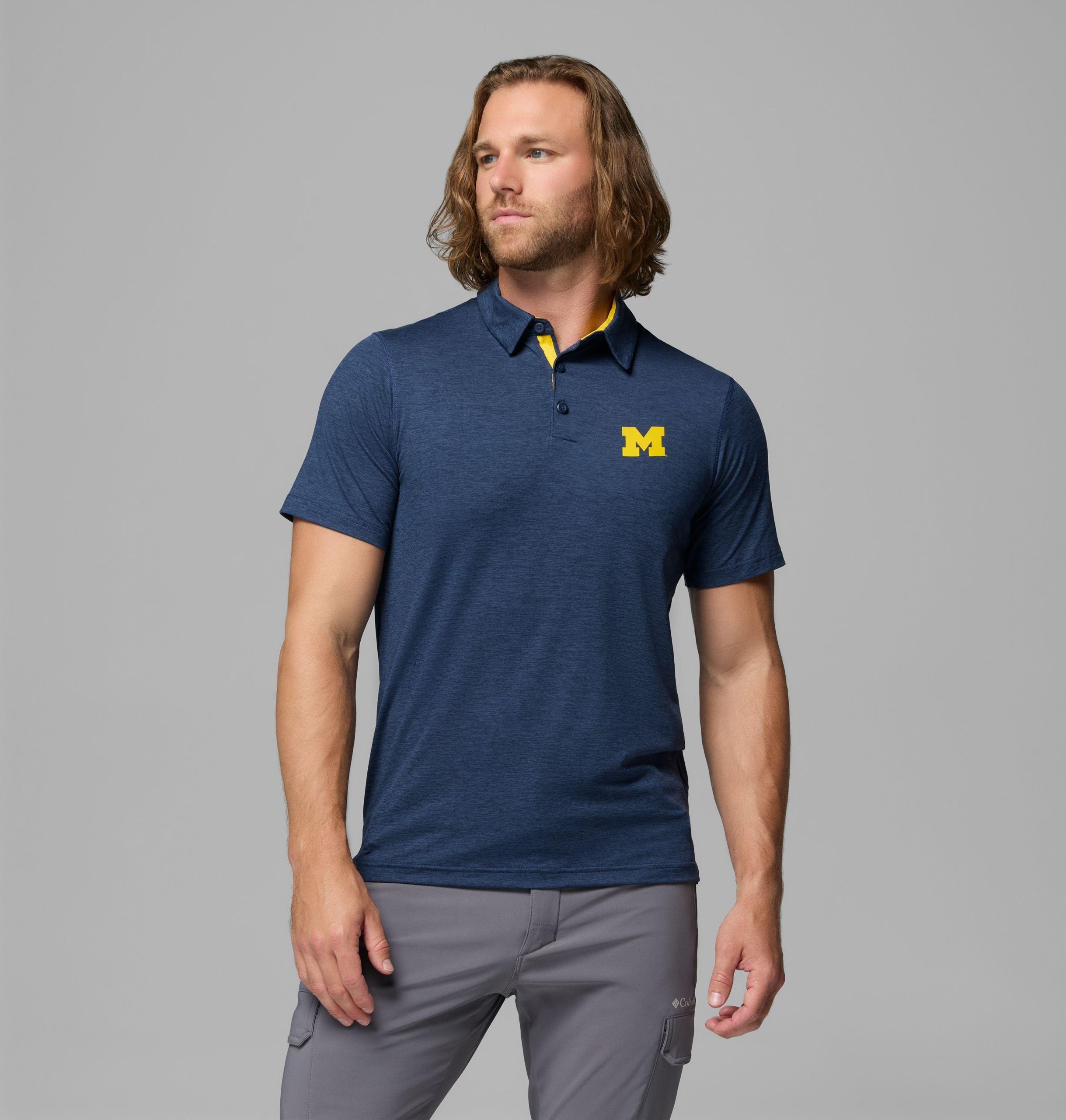 miesten collegiate tech -polopaita - michigan