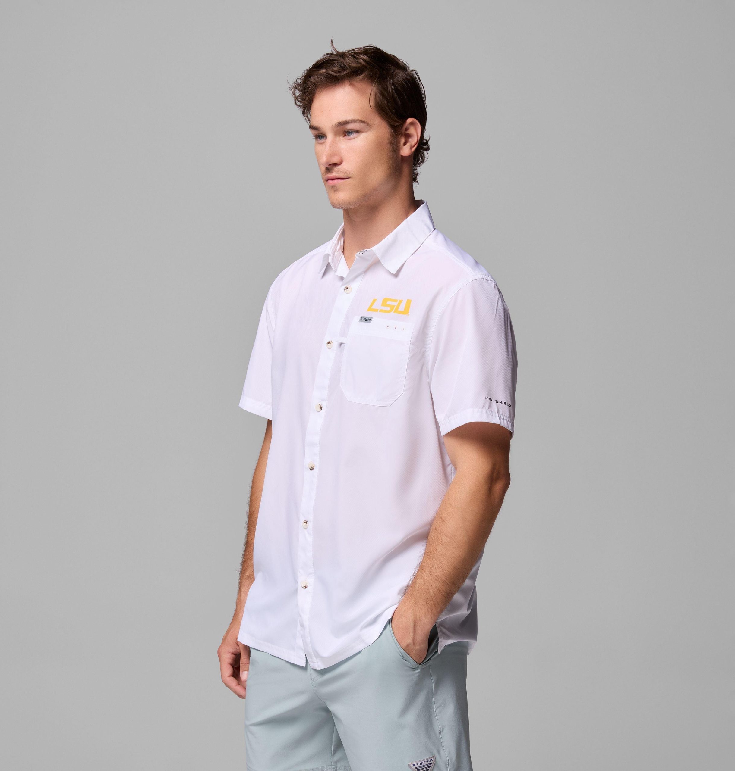 miesten collegiate pfg slack tide camp -paita - lsu