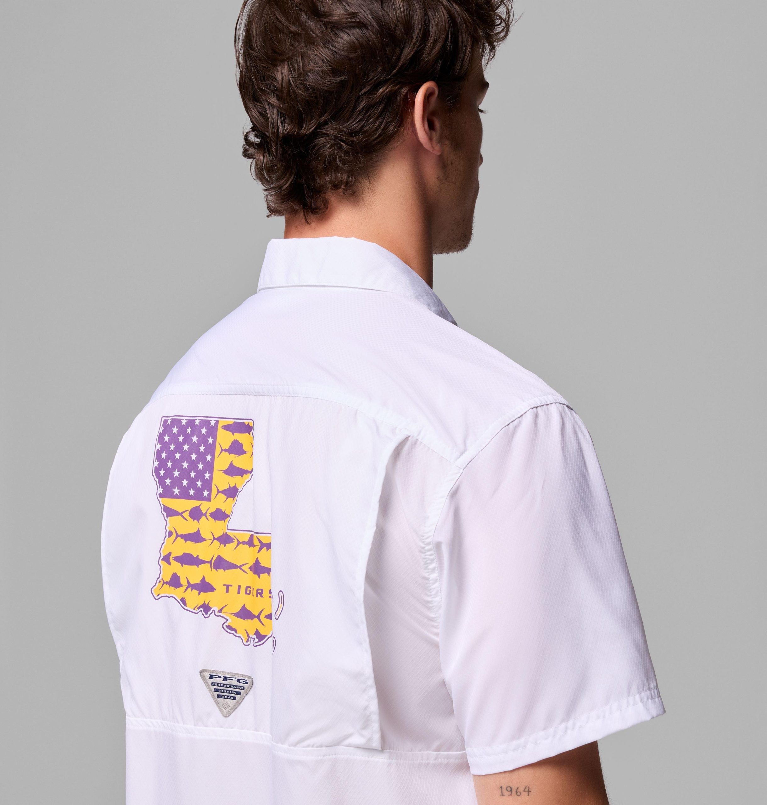 miesten collegiate pfg slack tide camp -paita - lsu