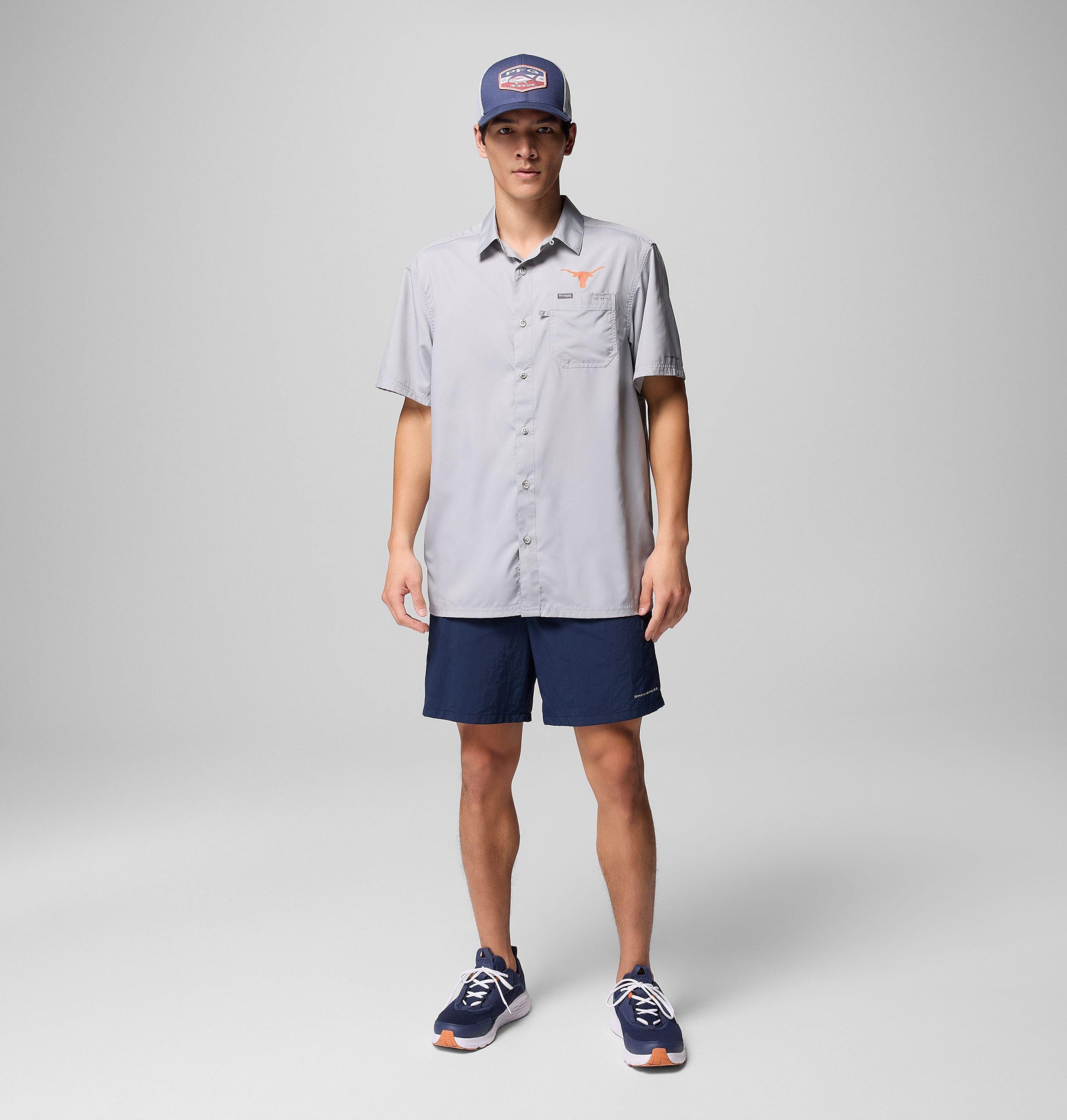 miesten collegiate pfg slack tide camp -paita - texas