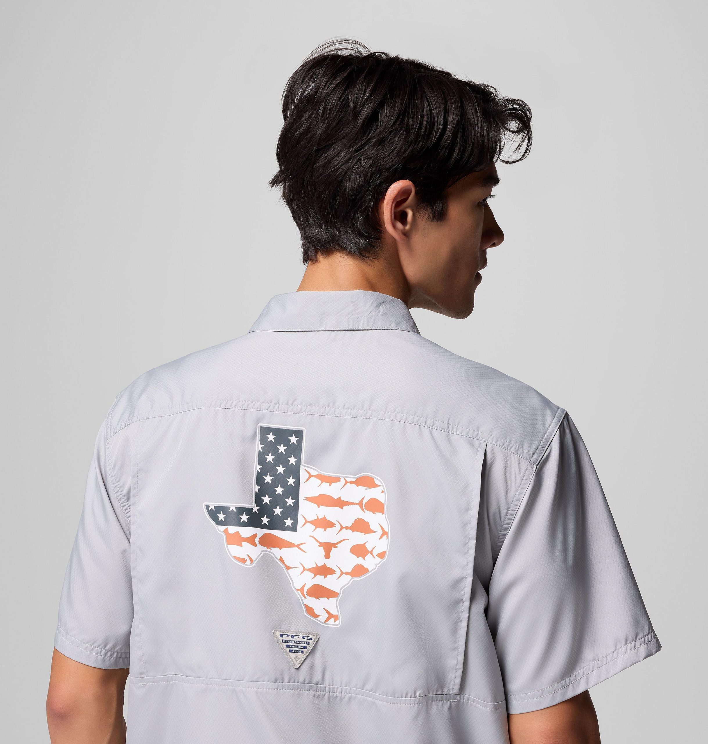 miesten collegiate pfg slack tide camp -paita - texas