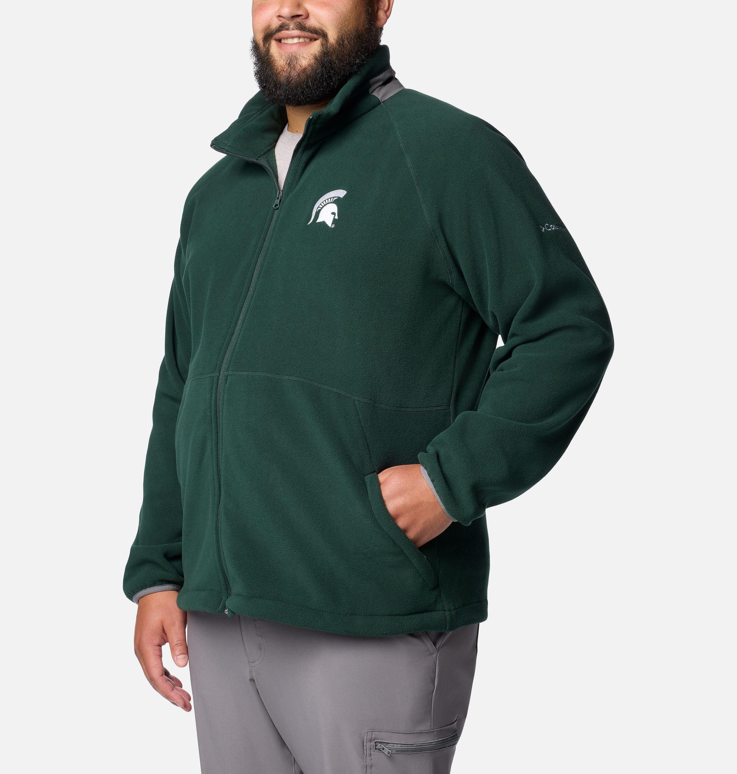 miesten collegiate flanker iv -fleecetakki - iso - michigan state