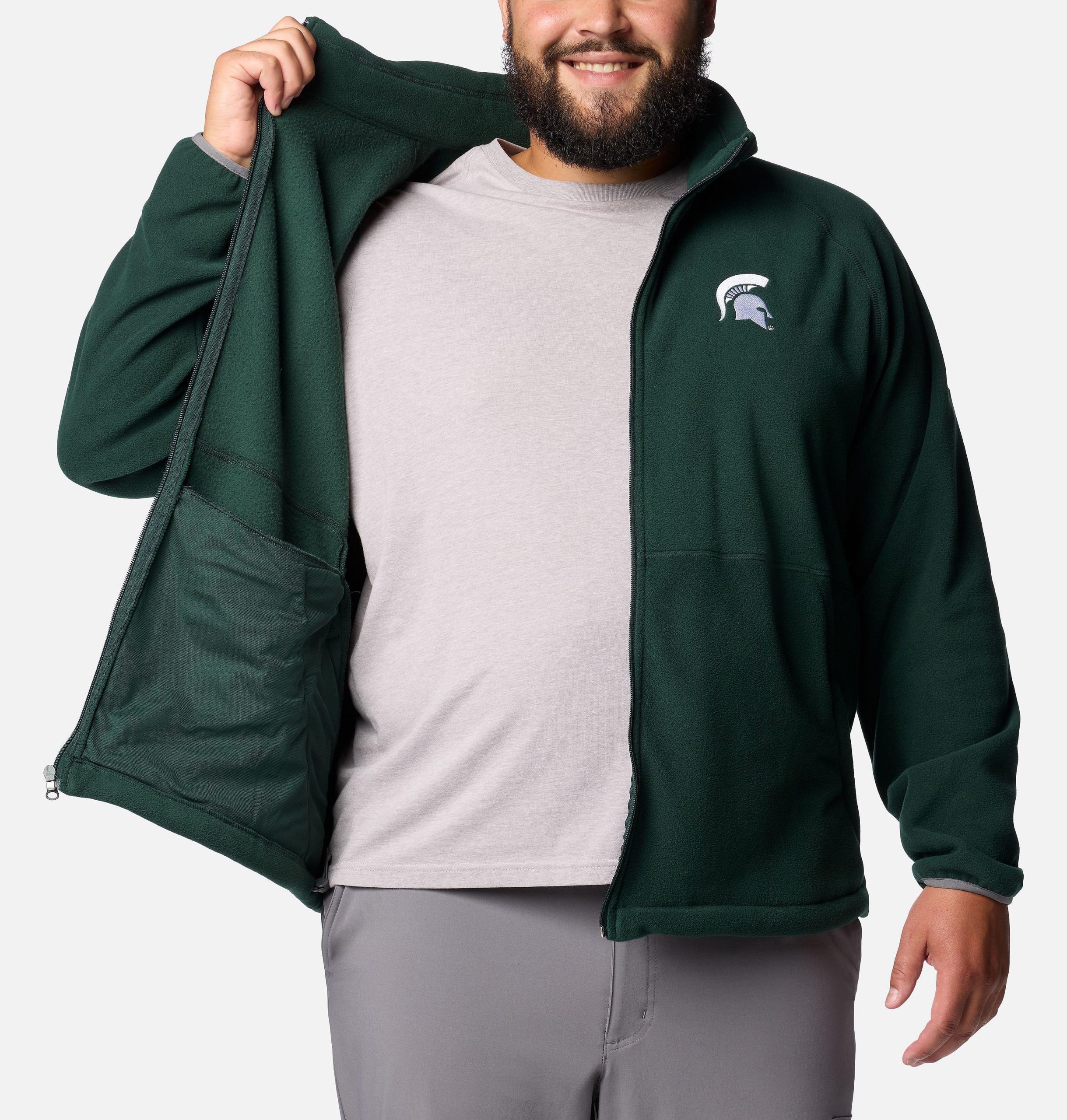 miesten collegiate flanker iv -fleecetakki - iso - michigan state