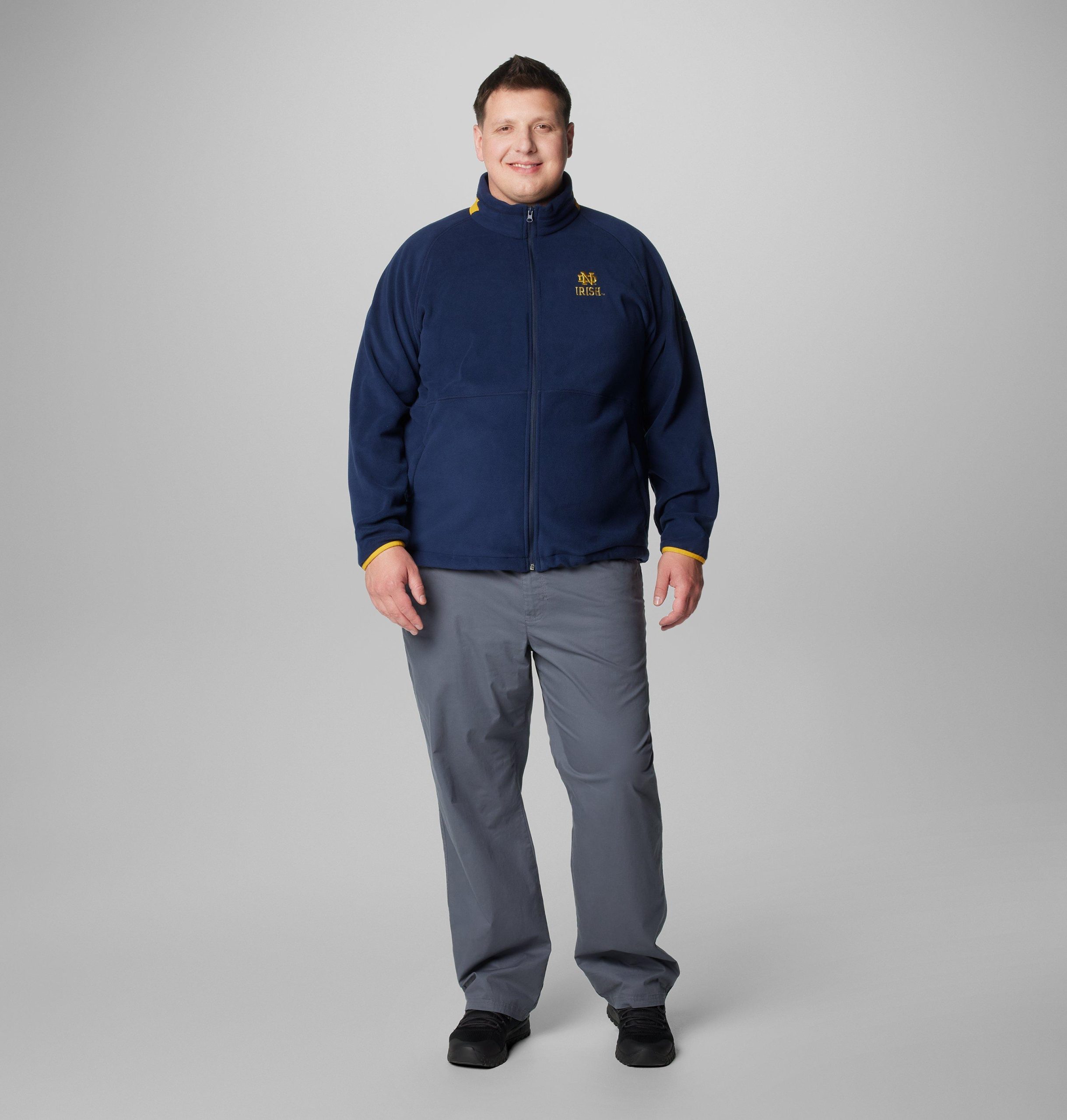 miesten collegiate flanker iv -fleecetakki - iso - notre dame