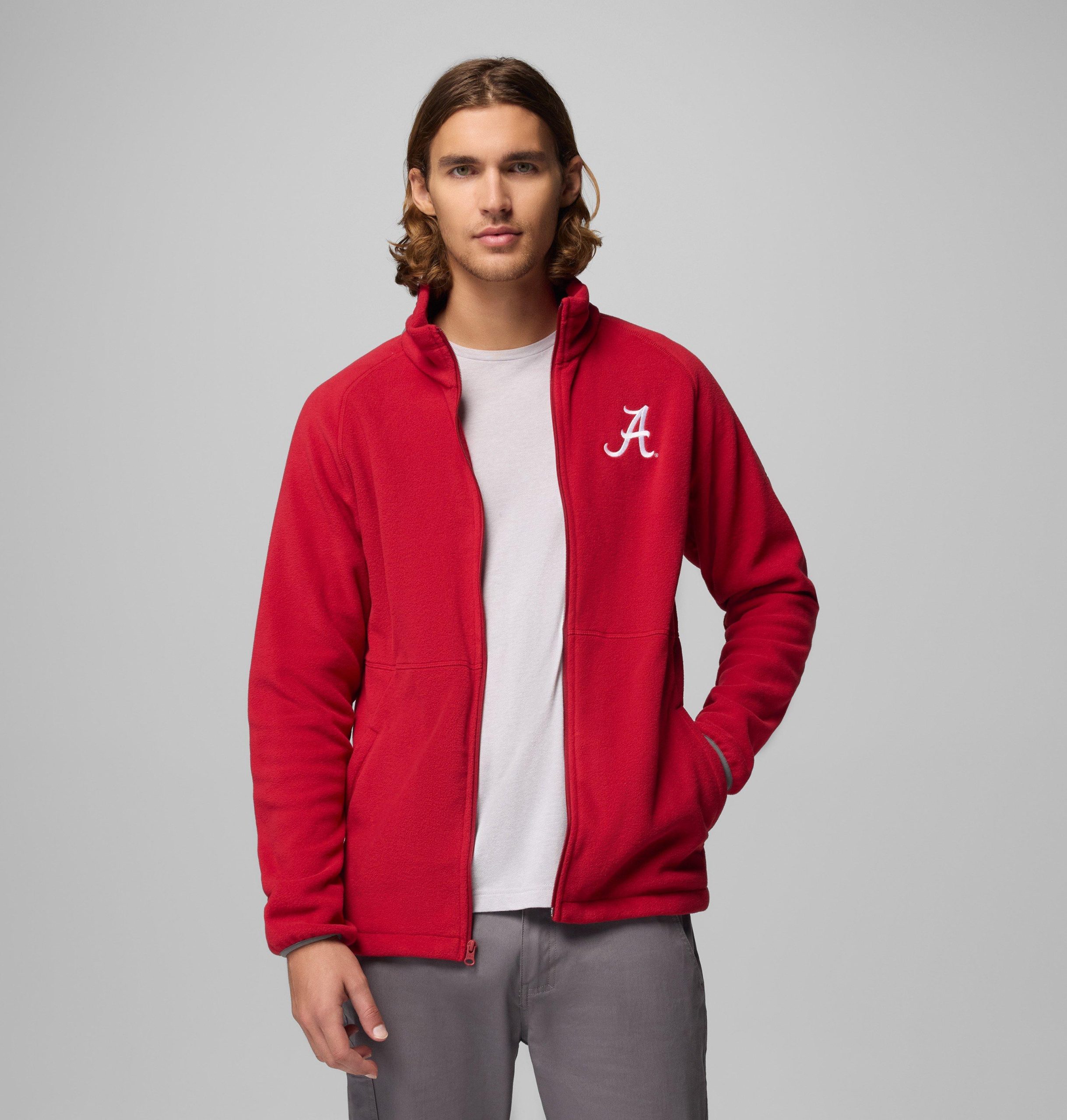 miesten collegiate flanker iv -fleecetakki - alabama - pitkä