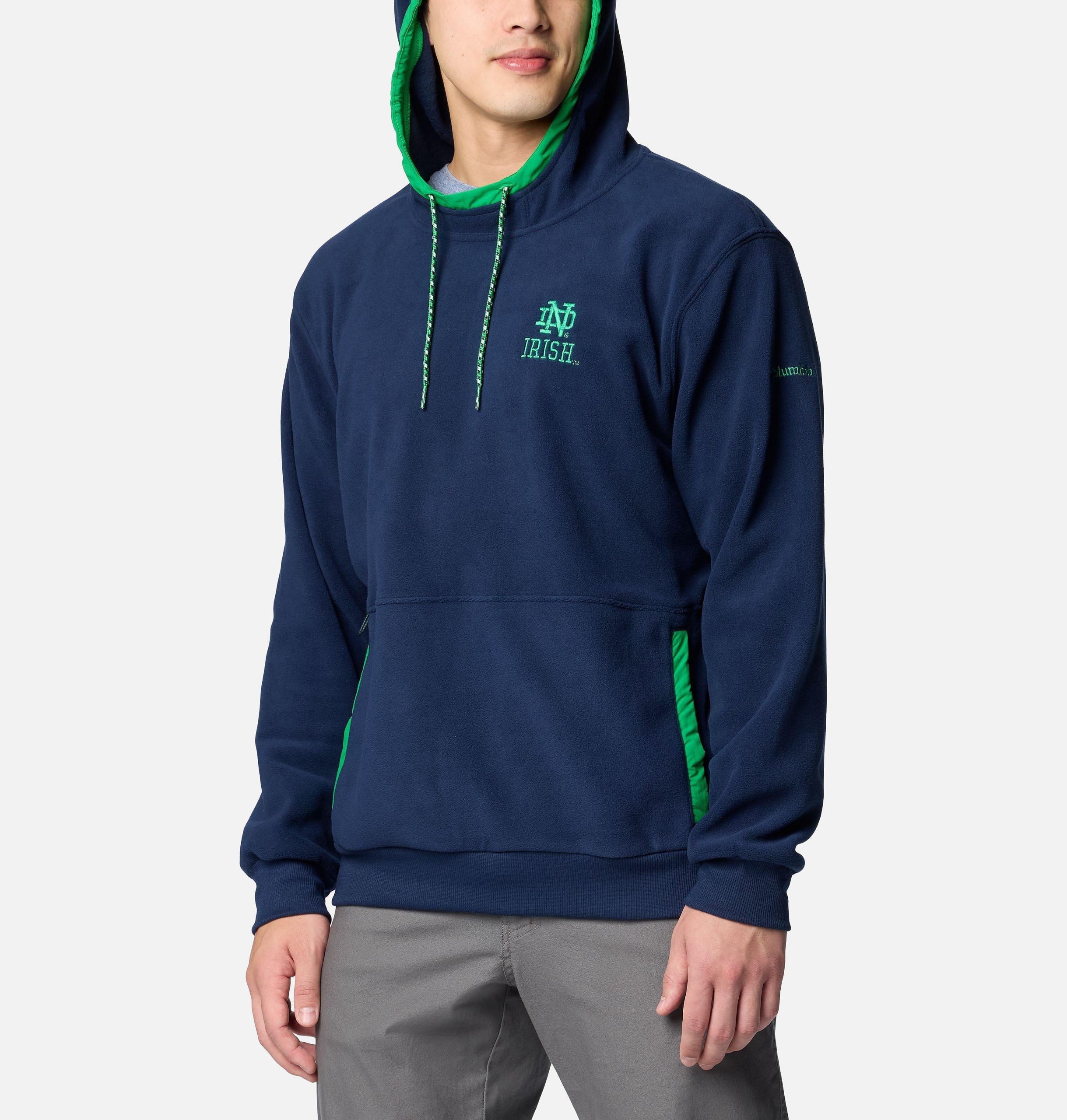 miesten collegiate flanker -fleecehuppari - notre dame