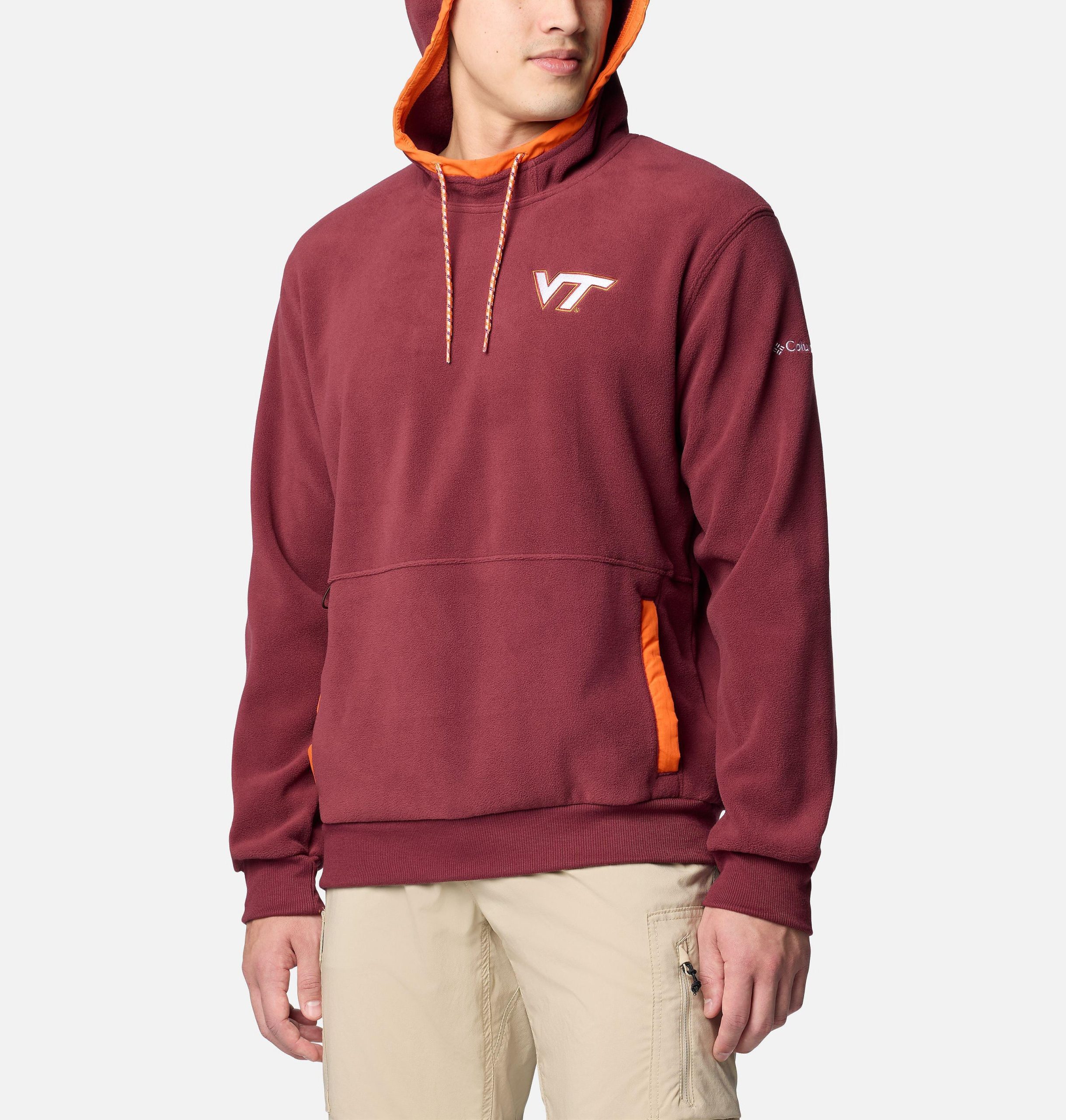 miesten collegiate flanker fleece -huppari - virginia tech