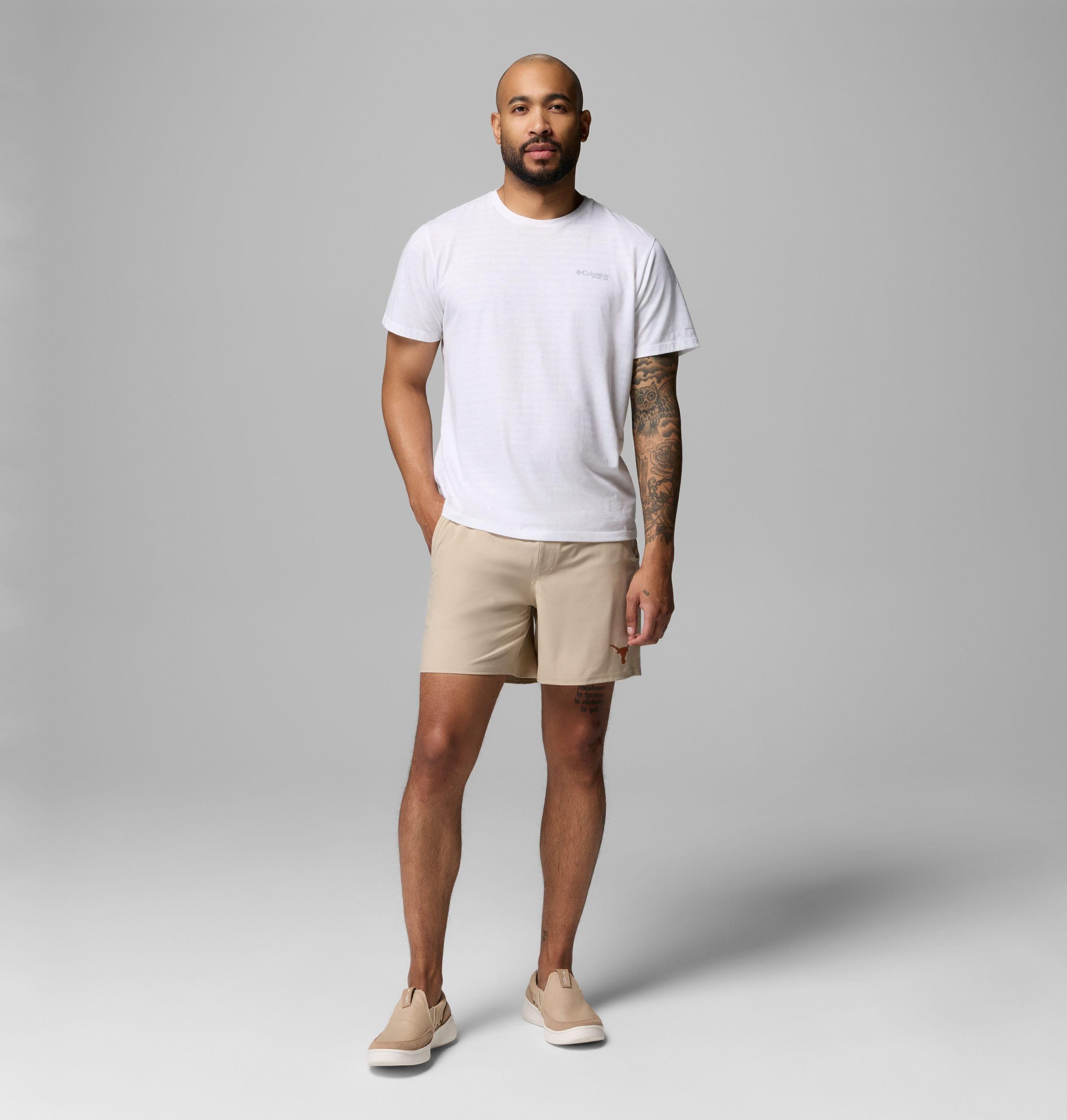 miesten collegiate pfg terminal roamer stretch -shortsit - texas