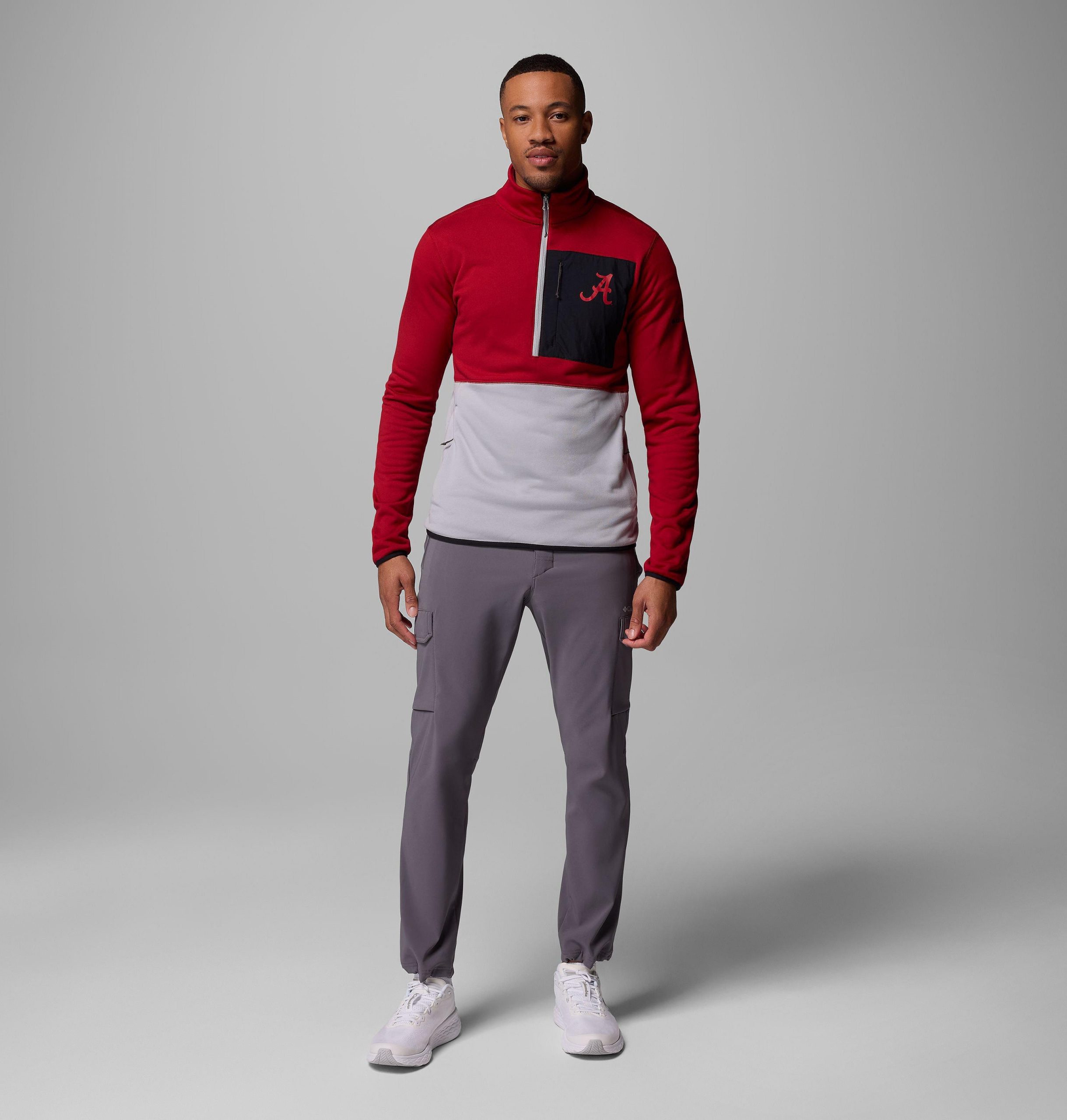 miesten collegiate columbia hike half zip -takki - alabama
