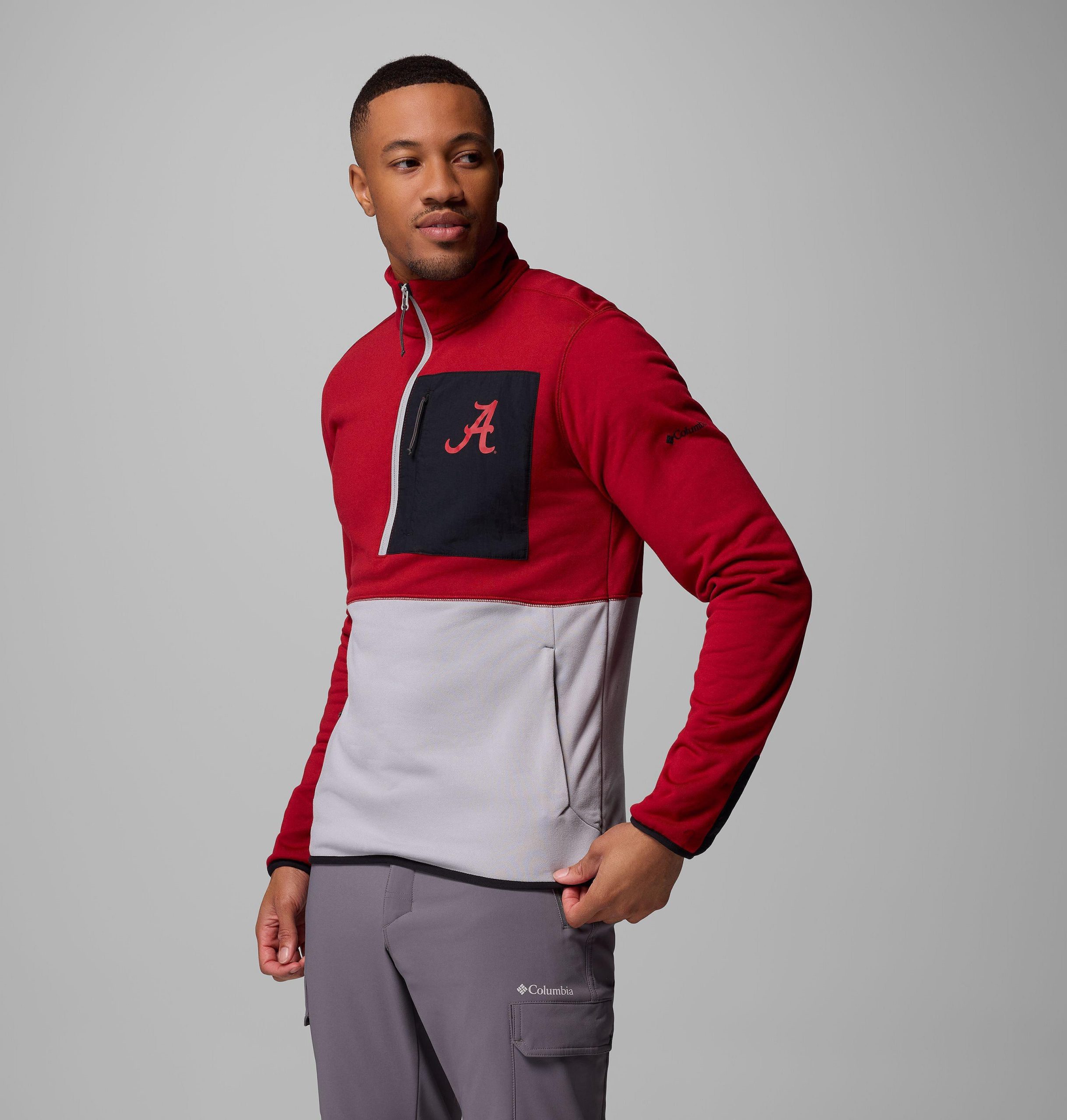 miesten collegiate columbia hike half zip -takki - alabama