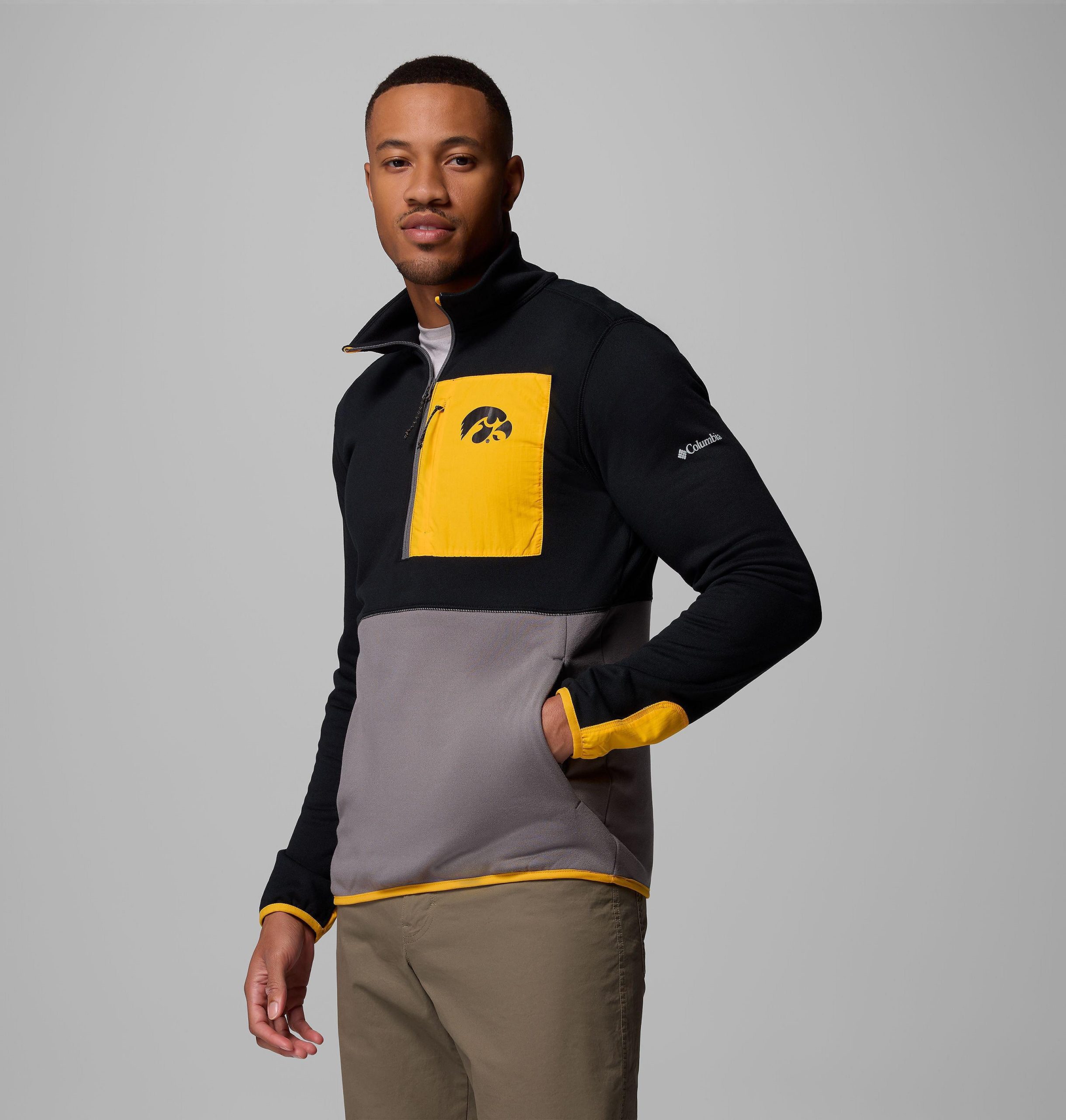 miesten collegiate columbia hike half zip -takki - iowa