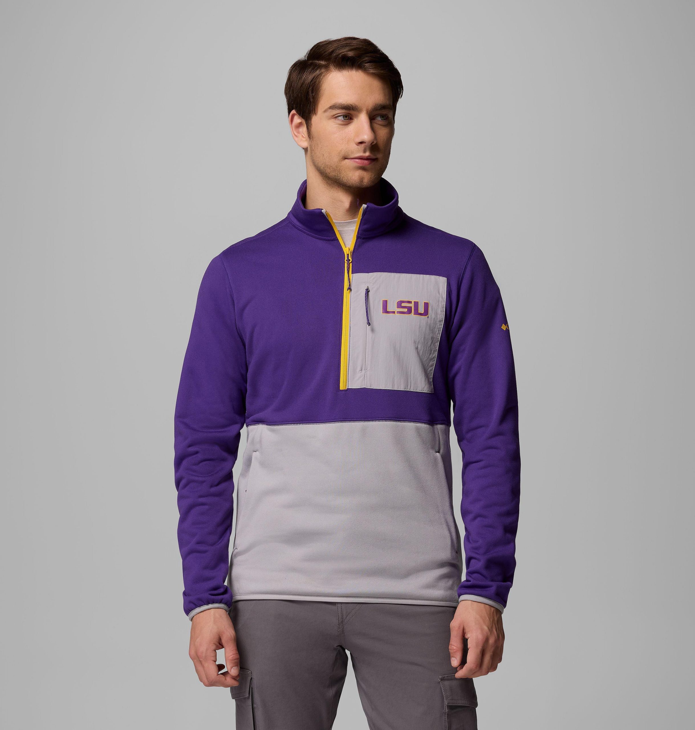 miesten collegiate columbia hike half zip -takki - lsu