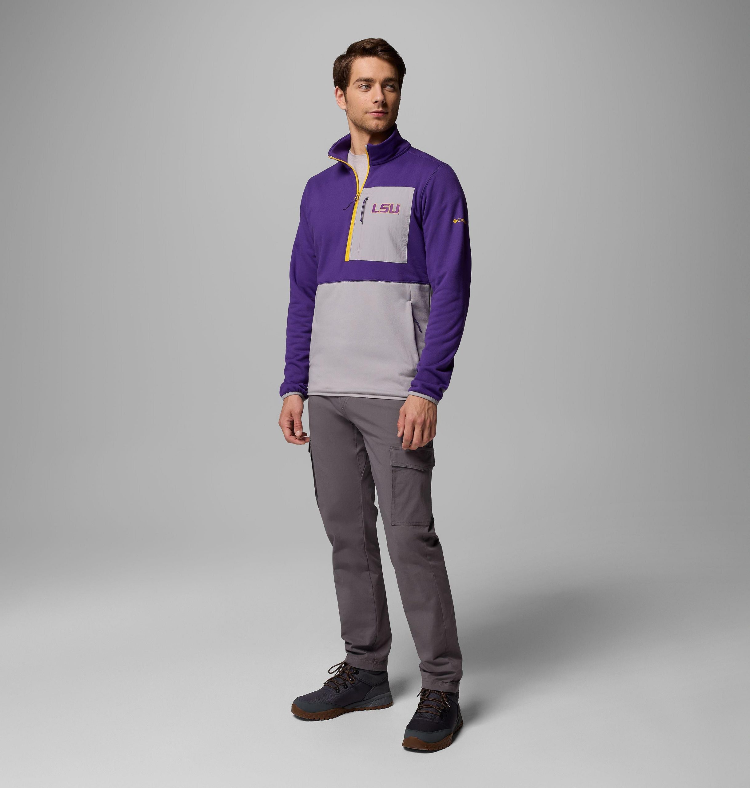 miesten collegiate columbia hike half zip -takki - lsu