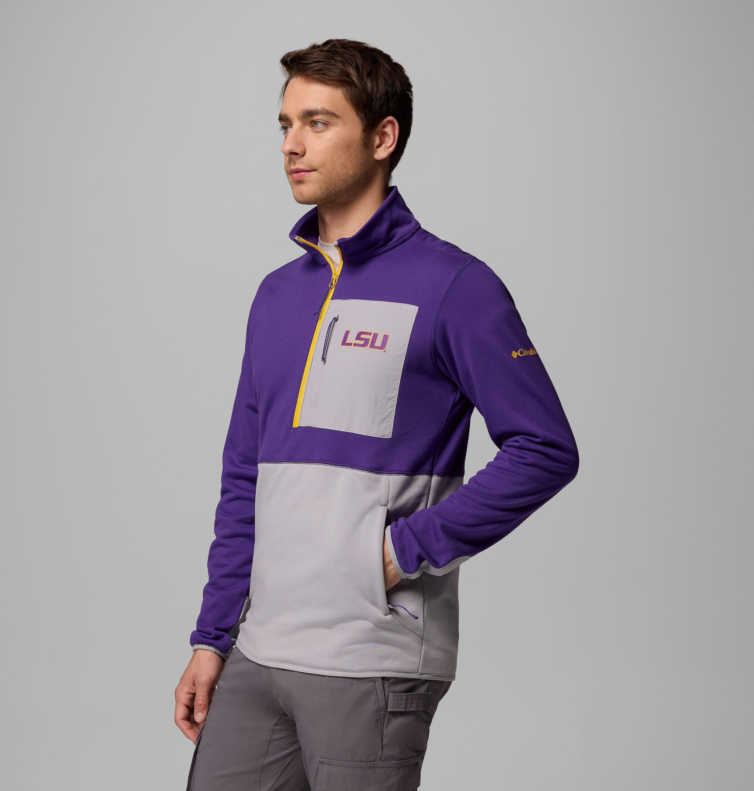 miesten collegiate columbia hike half zip -takki - lsu