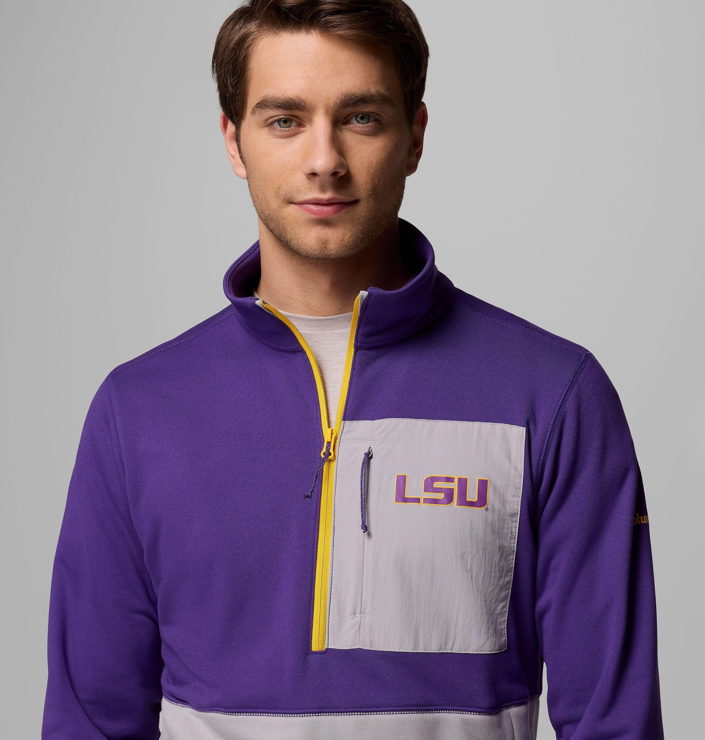 miesten collegiate columbia hike half zip -takki - lsu