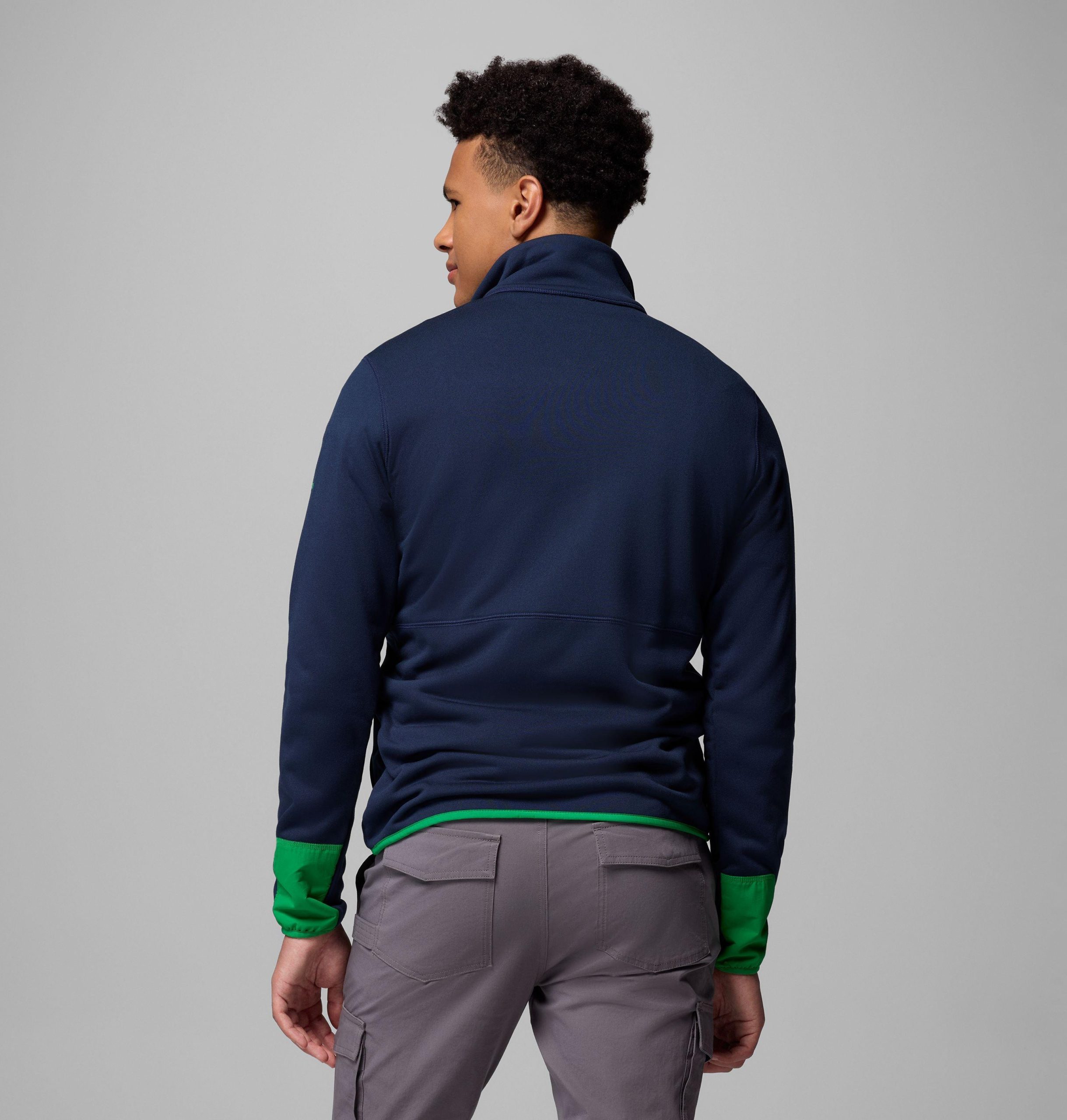miesten collegiate columbia hike half zip -takki - notre dame