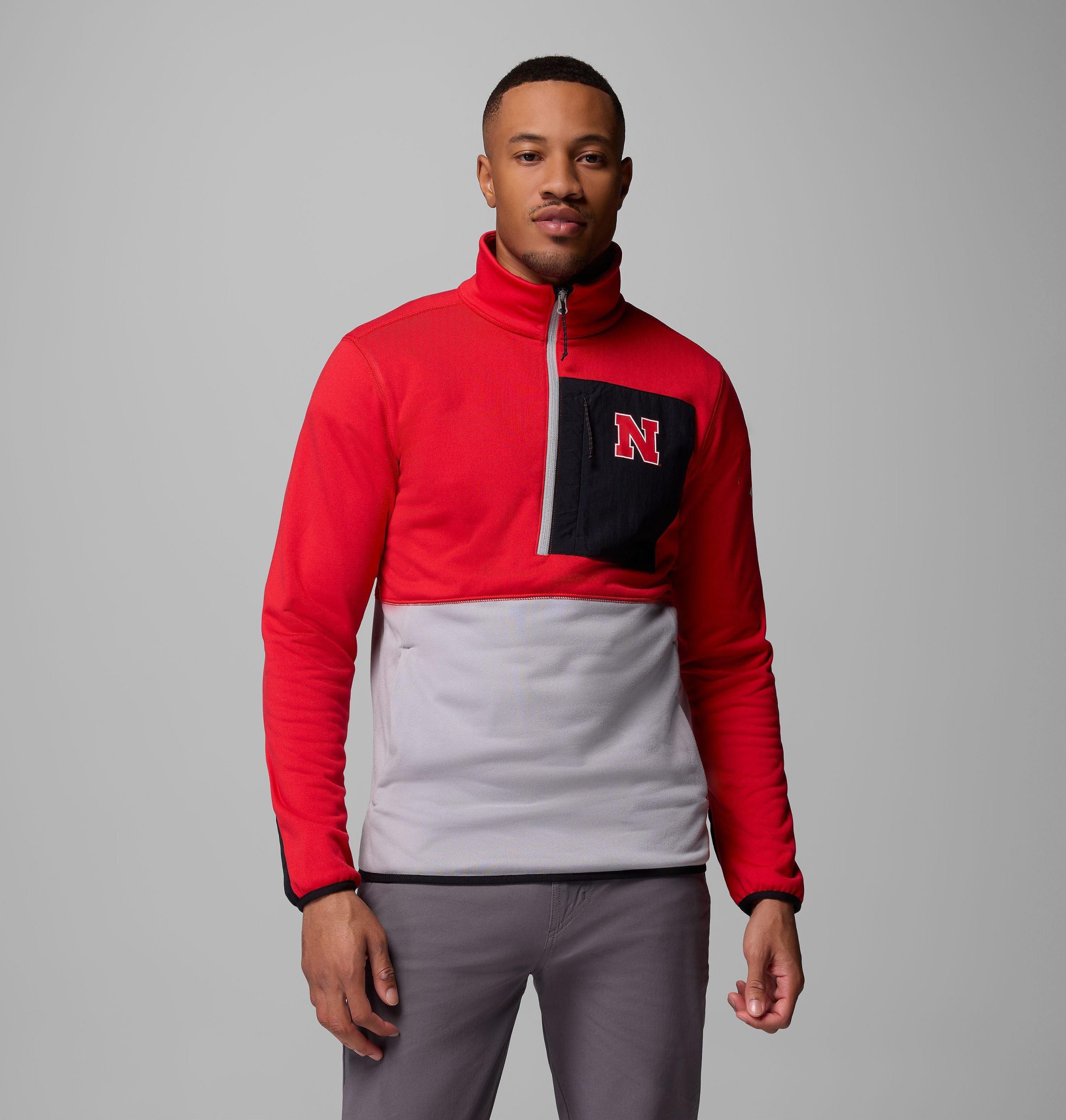 miesten collegiate columbia hike half zip -takki - nebraska