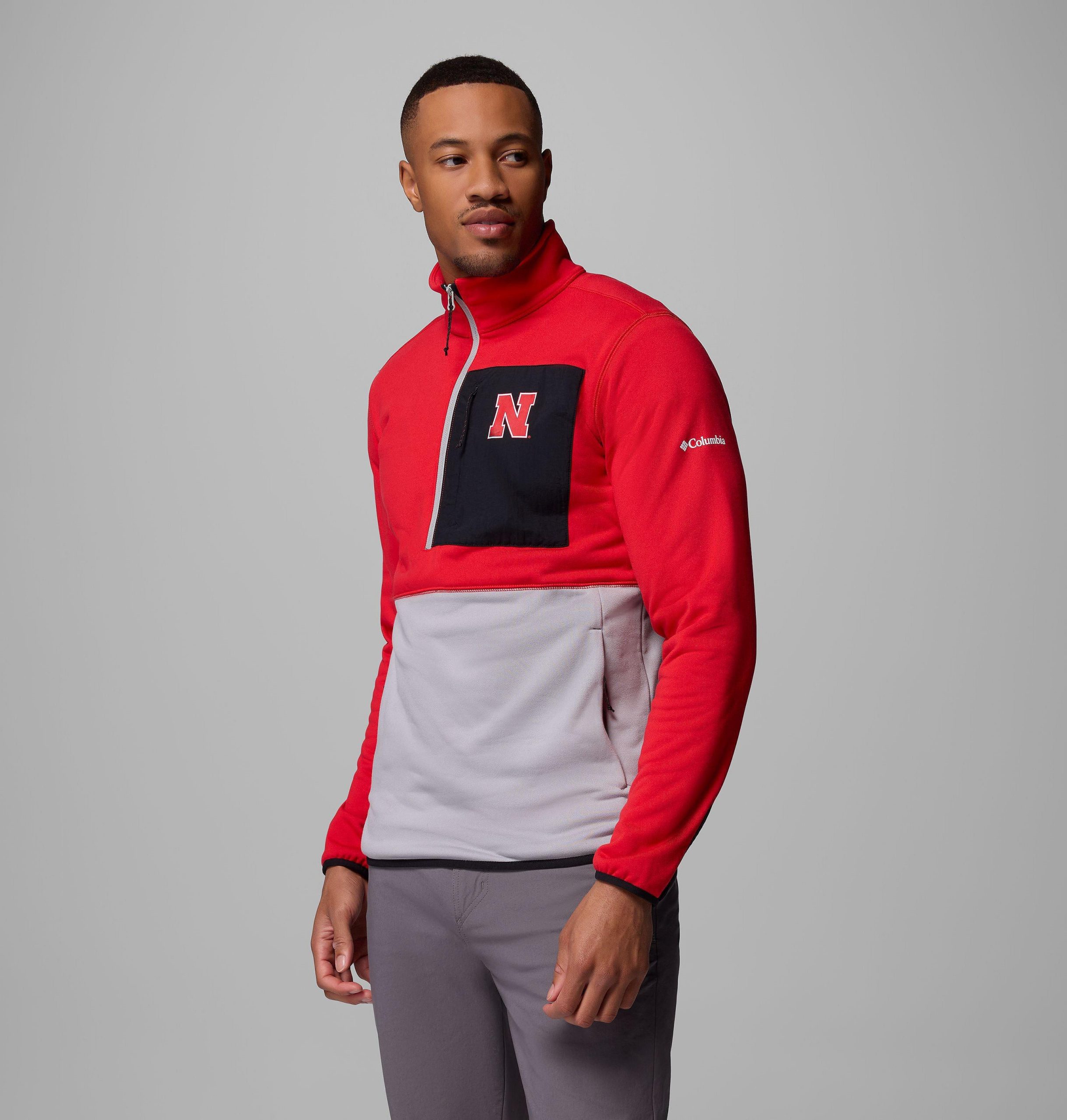 miesten collegiate columbia hike half zip -takki - nebraska