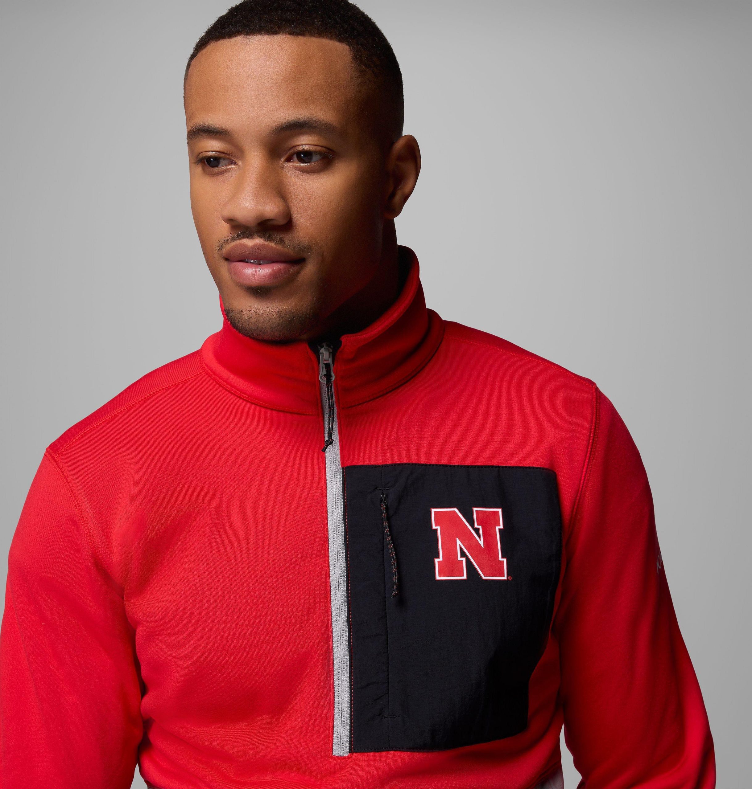 miesten collegiate columbia hike half zip -takki - nebraska