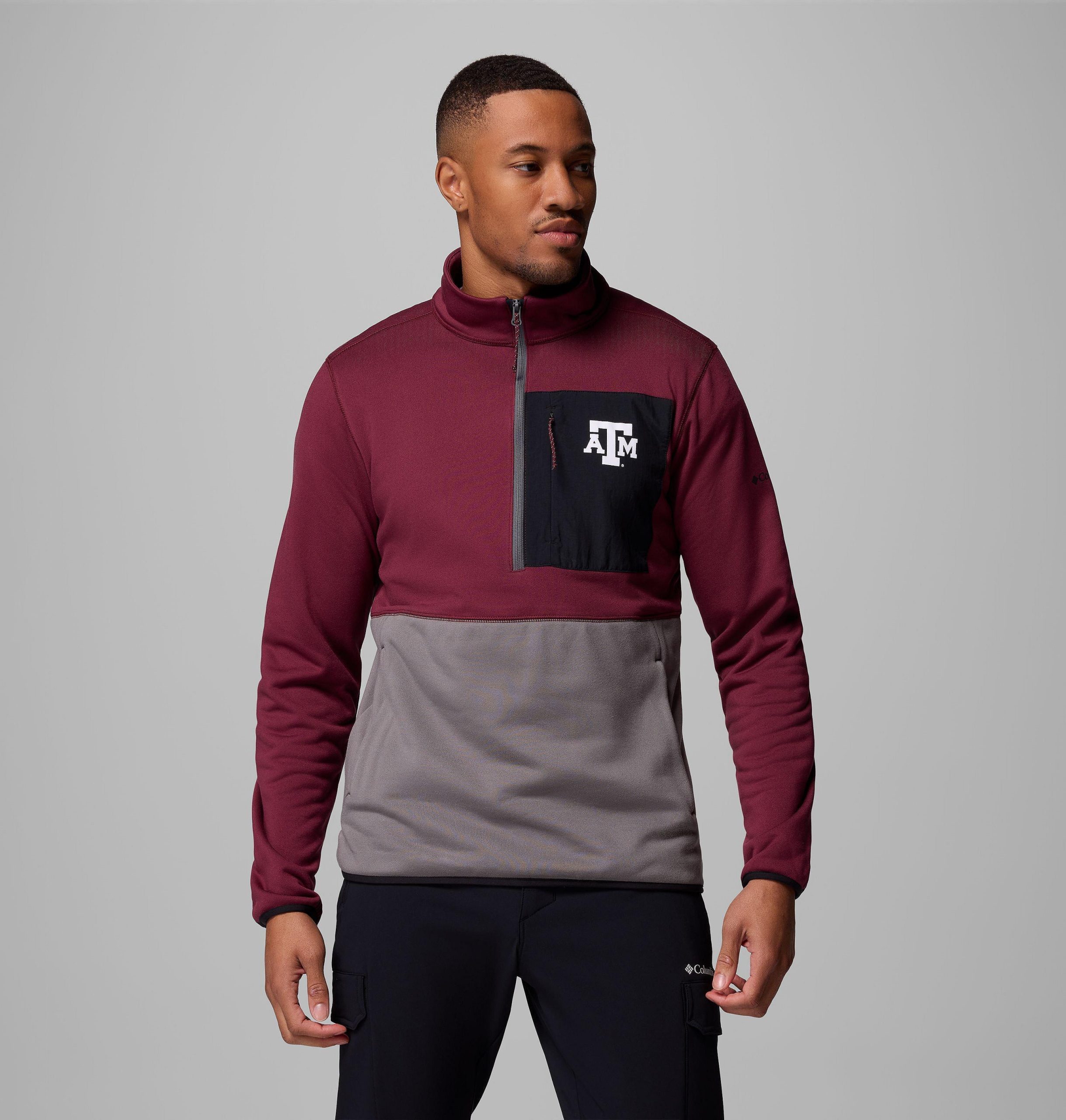 miesten collegiate columbia hike half zip -takki - texas am