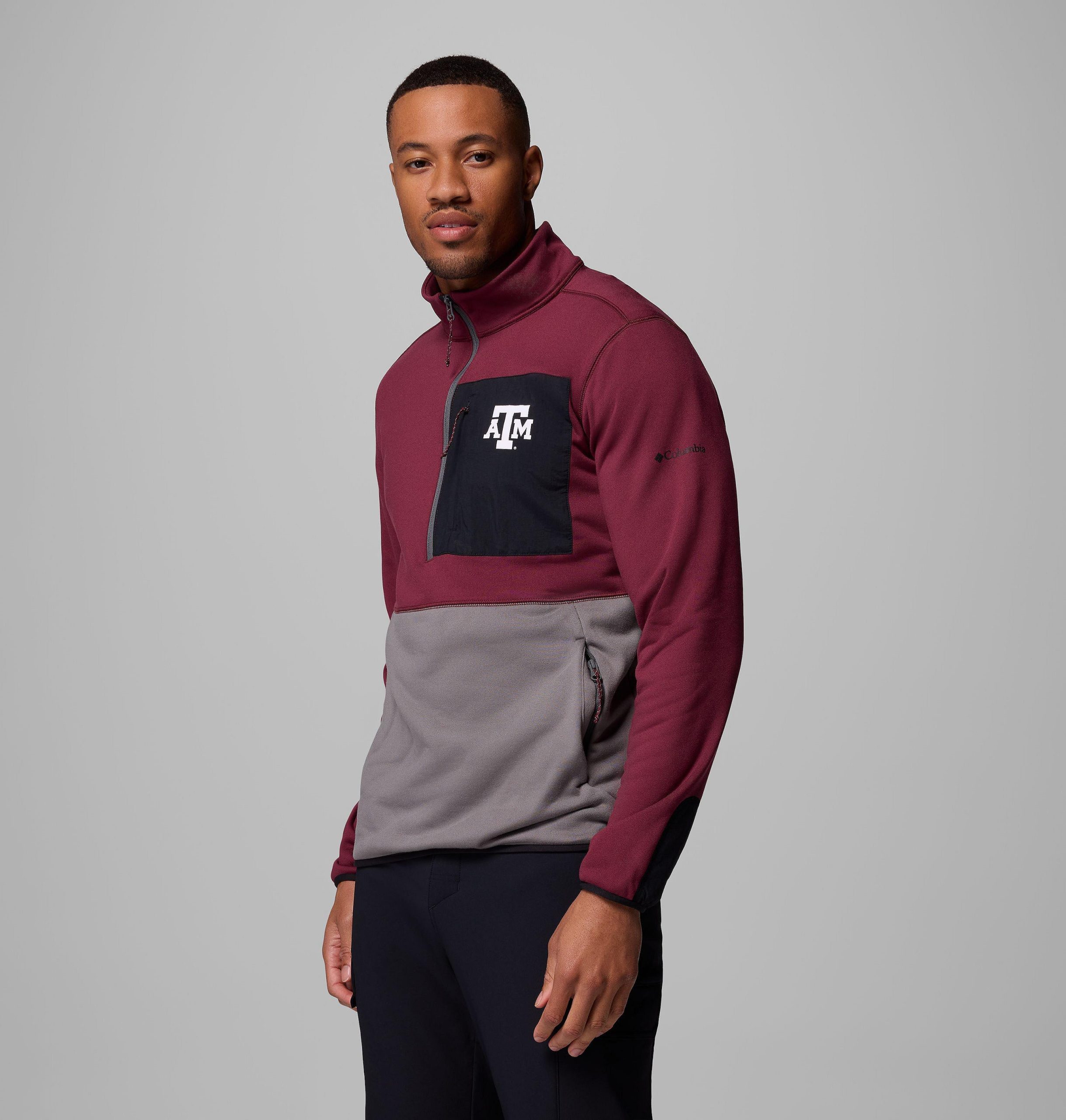 miesten collegiate columbia hike half zip -takki - texas am